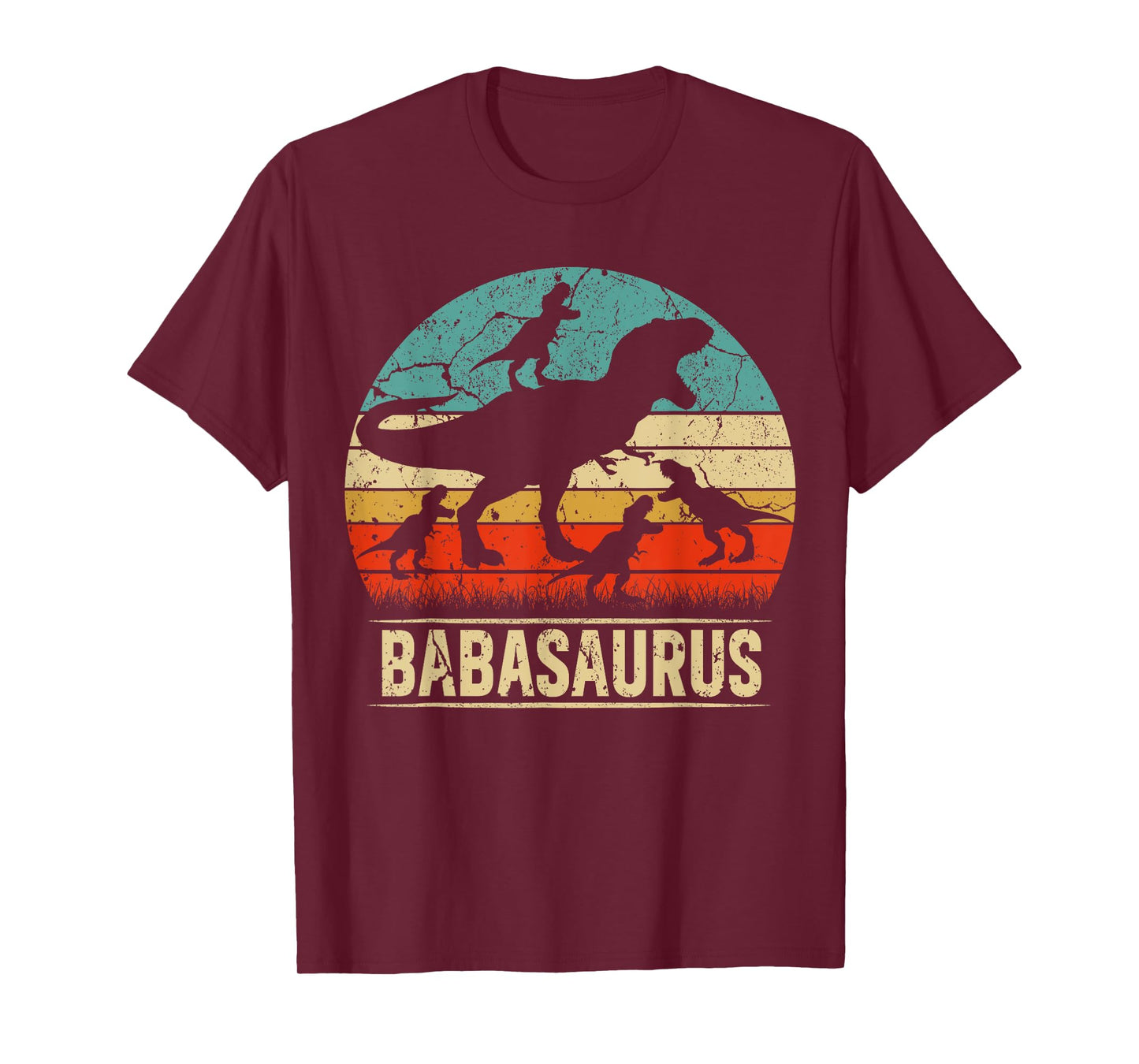 Baba Dinosaur T Rex Babasaurus 4 kids Family Matching T-Shirt