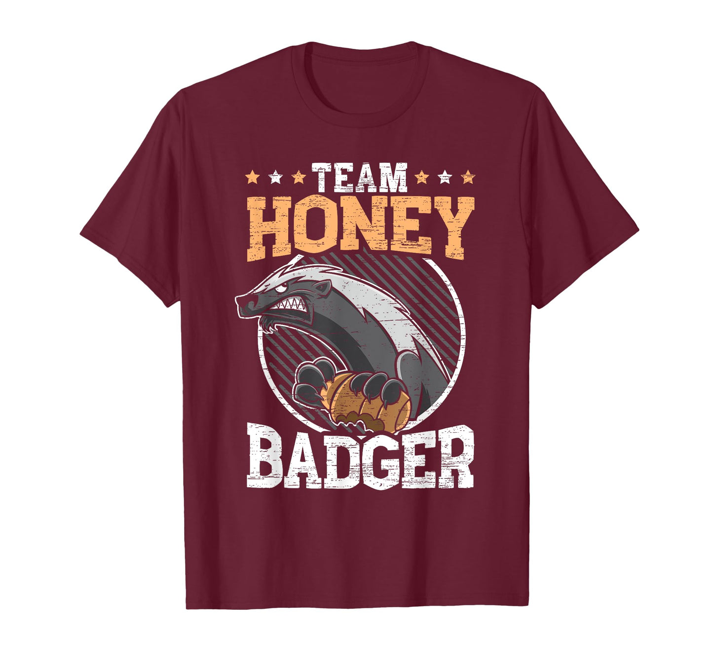 Team Honey Badger Fearless Animal Ratel Courageous Carnivore T-Shirt