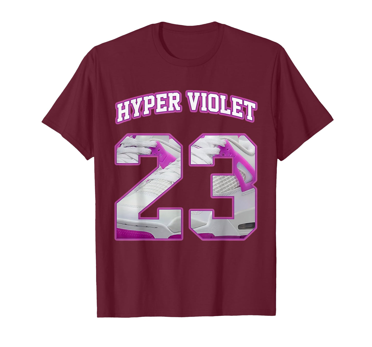 Number 23 Hyper Violet 4s Matching Tee For Men Women T-Shirt