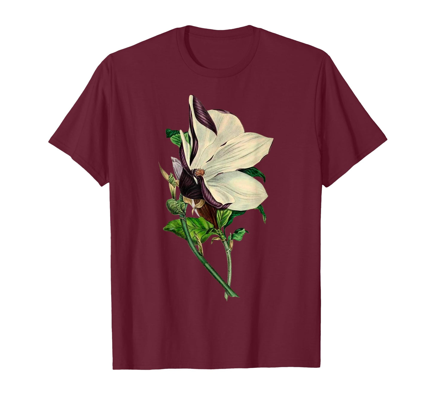 Elegant Orchid Flower Antique Plants Botanical Vintage Gift T-Shirt