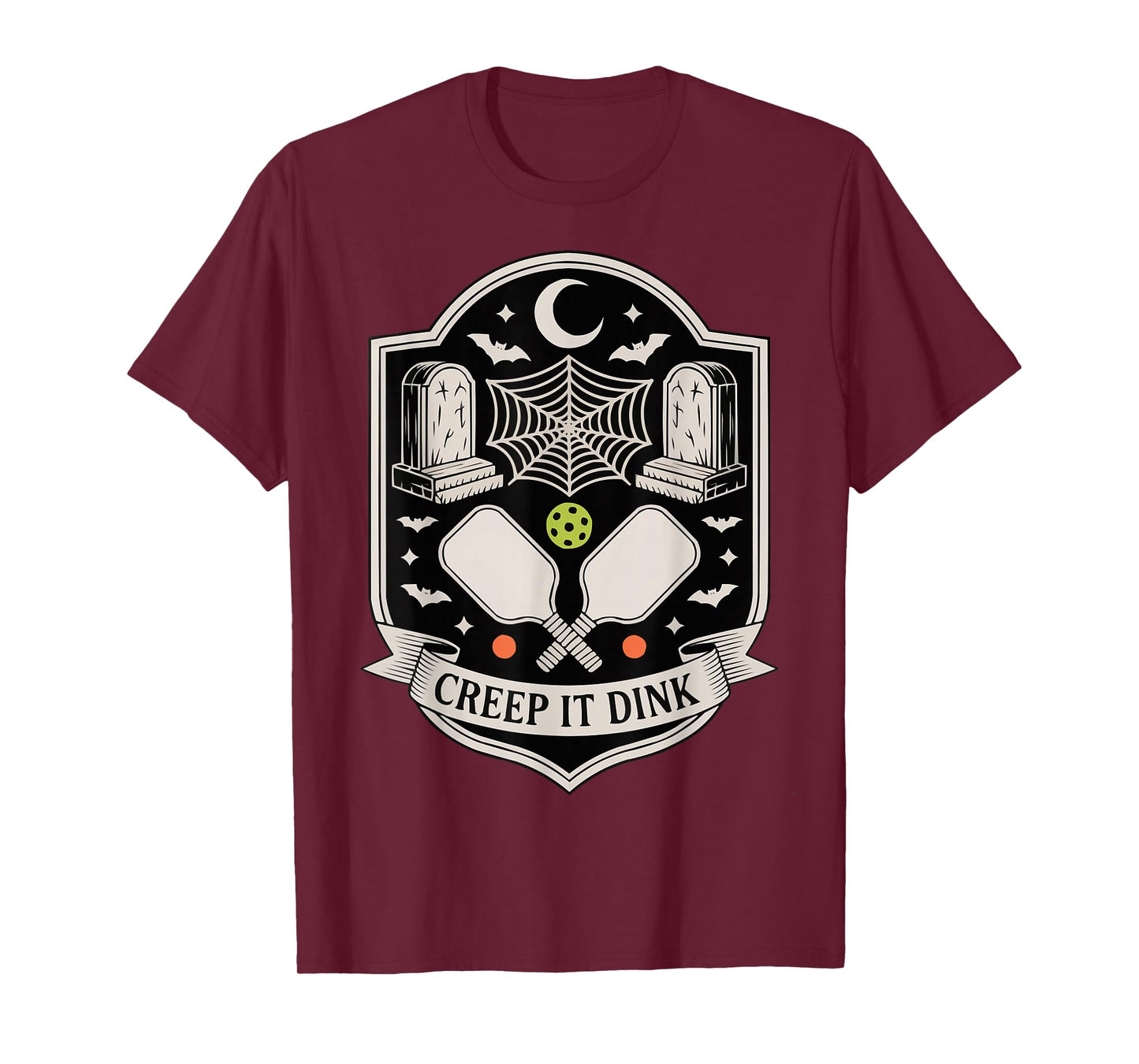 Creep It Dink Pickleball Spooky Halloween Fun T-Shirt