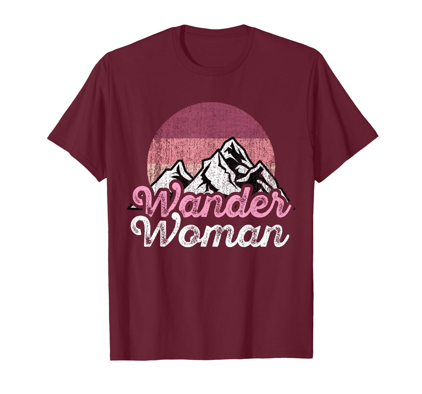 Wander Woman Mountain Camping Hiking Girls Outdoor Forest T-Shirt