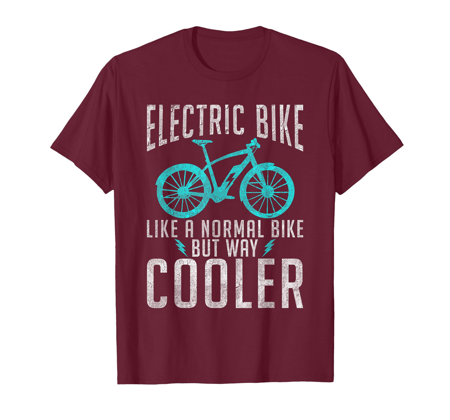 Electric Bike like a normal Bike but way cooler E Bicycle T-Shirt