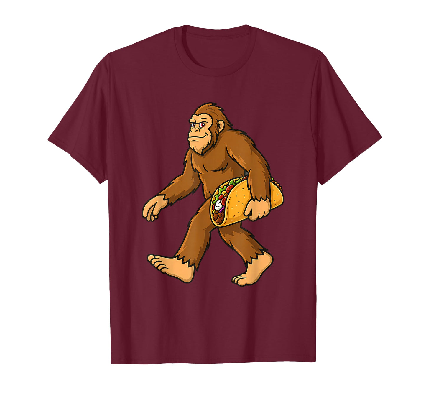 Bigfoot Taco Lover Sasquatch Cinco De Mayo Mexican Food T-Shirt