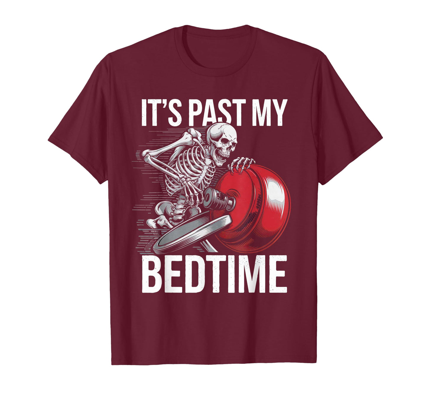 Funny Tshirt Men Humor Skeleton Meme Sarcastic Ironic Tired T-Shirt