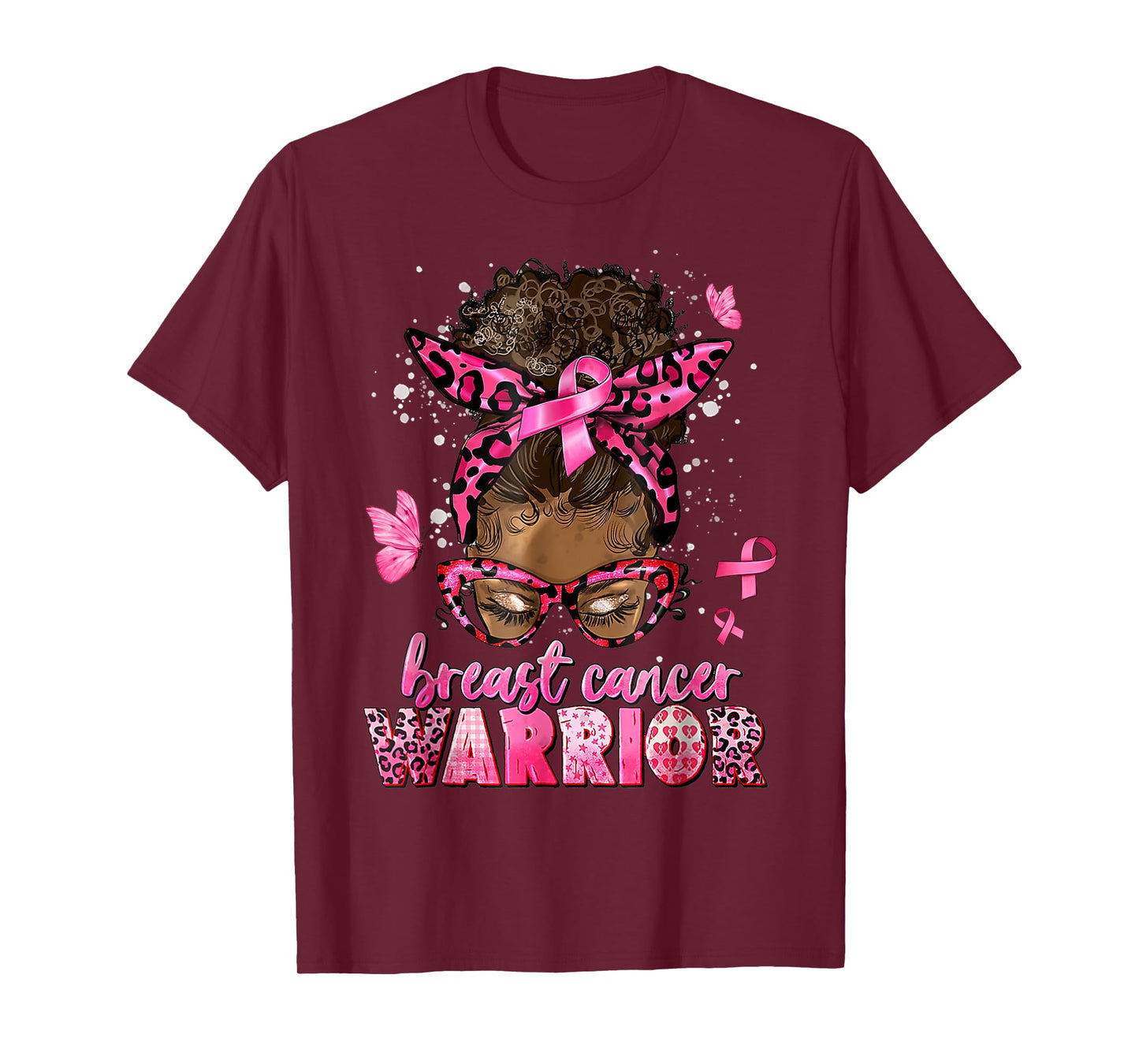 Breast Cancer Awareness Warrior Black Women Melanin Survivor T-Shirt