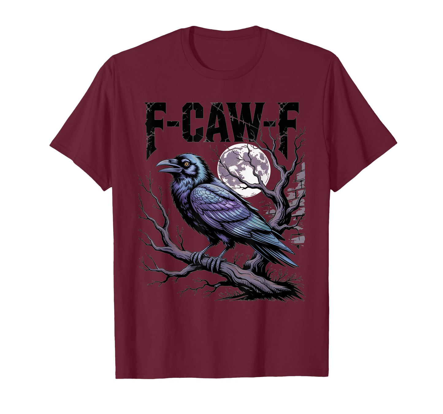 F-Caw-F Raven Moon Branch Halloween Shirt for Fans T-Shirt