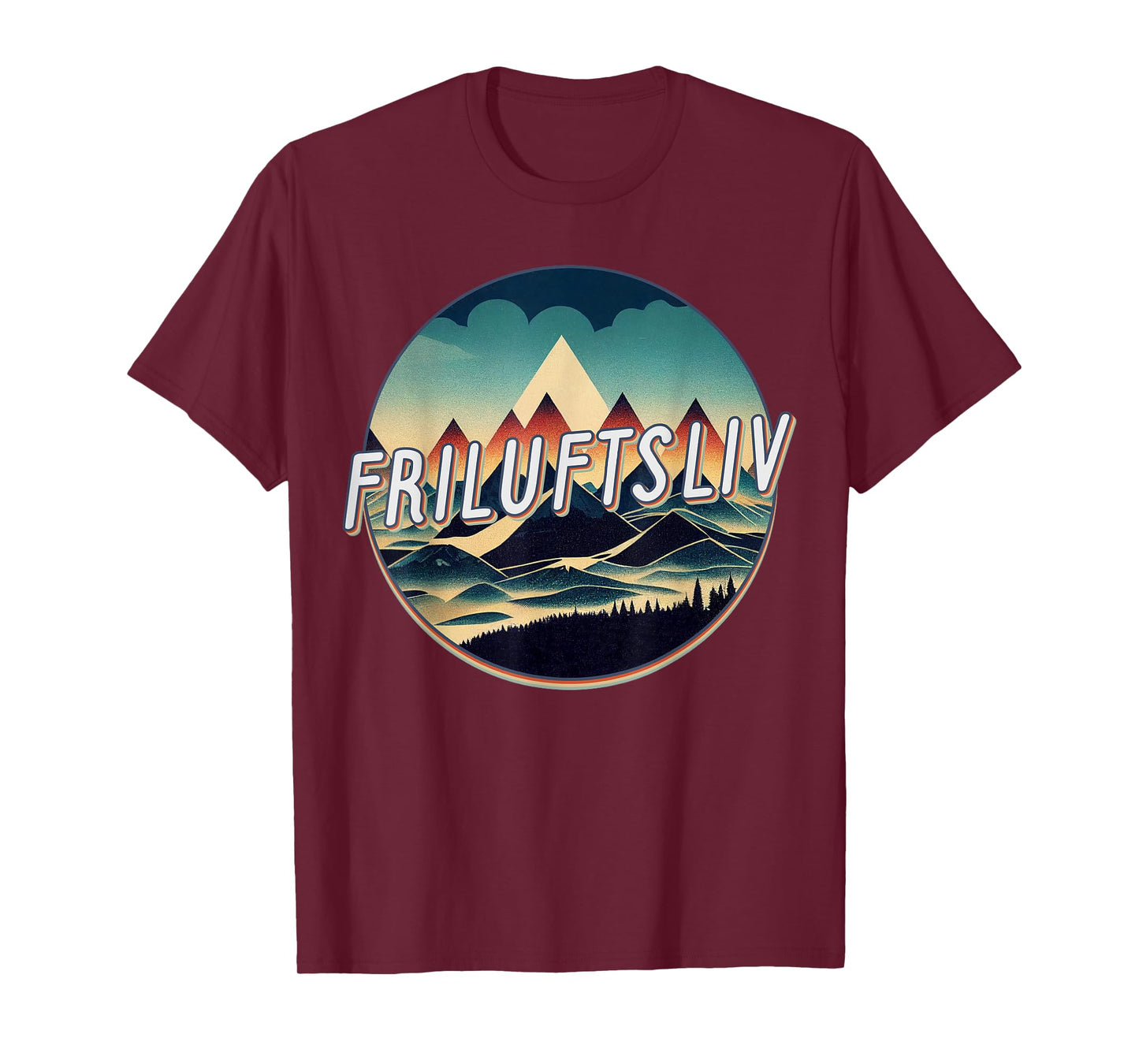 Retro Vintage Friluftsliv Love Outdoors Norwegian T-Shirt