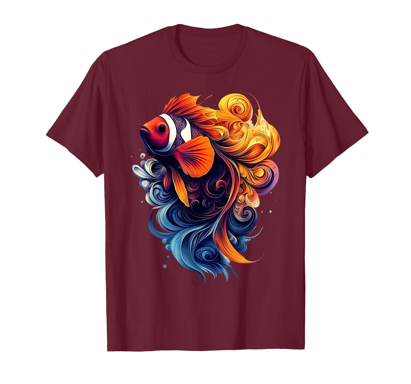 Clownfish Wildlife Nature Colorful Clownfish T-Shirt