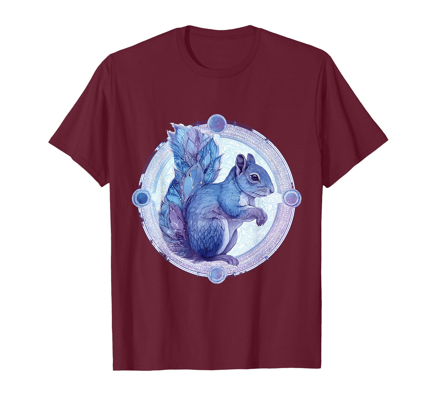 Squirrel Animal Art Portrait Wildlife Forest Squirrel Lover T-Shirt
