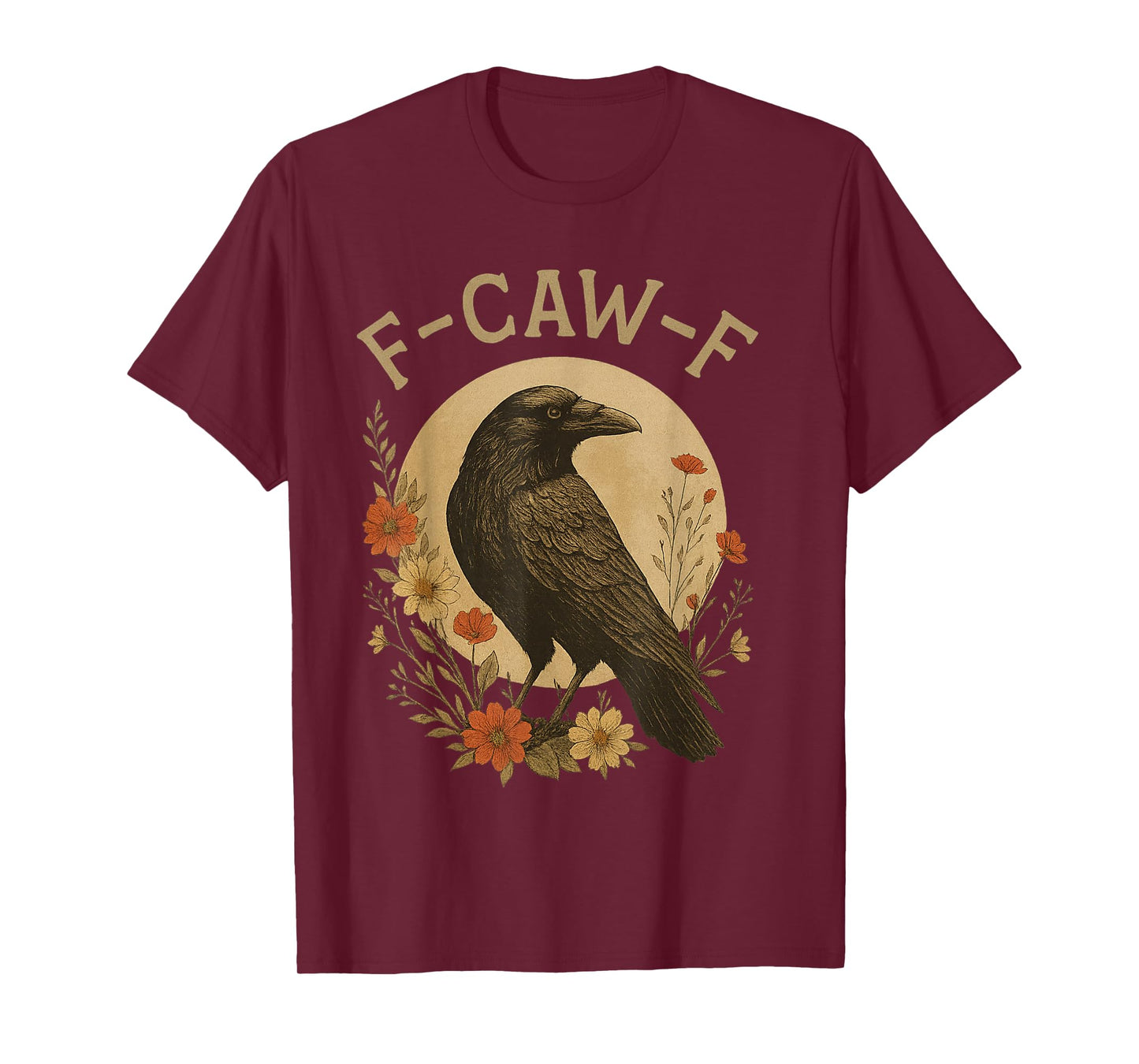 Funny Halloween Crow Bird – Vintage Raven Graphic T-Shirt