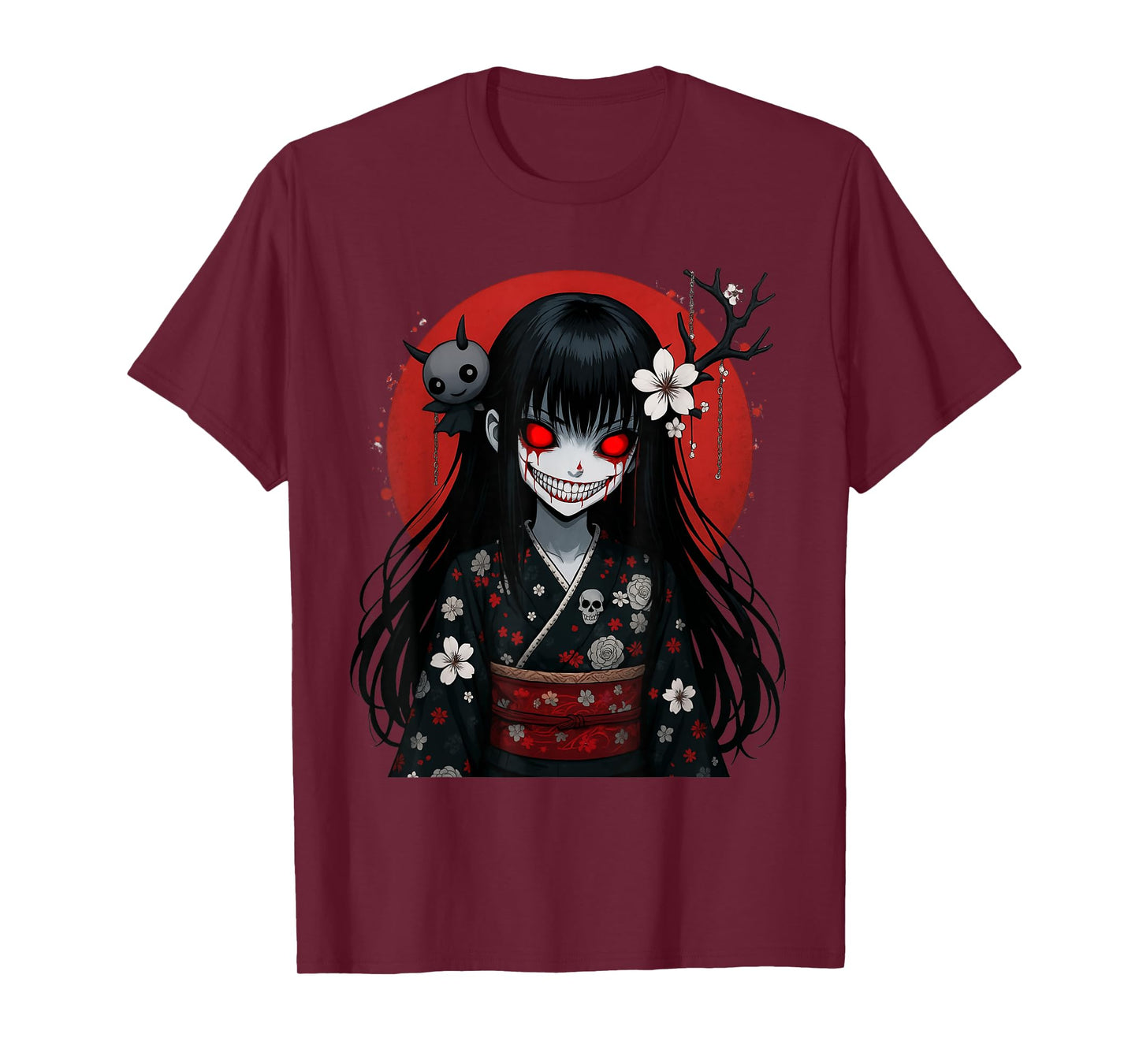 Creepy Kawaii Goth Girl | Horror Anime Aesthetic T-Shirt