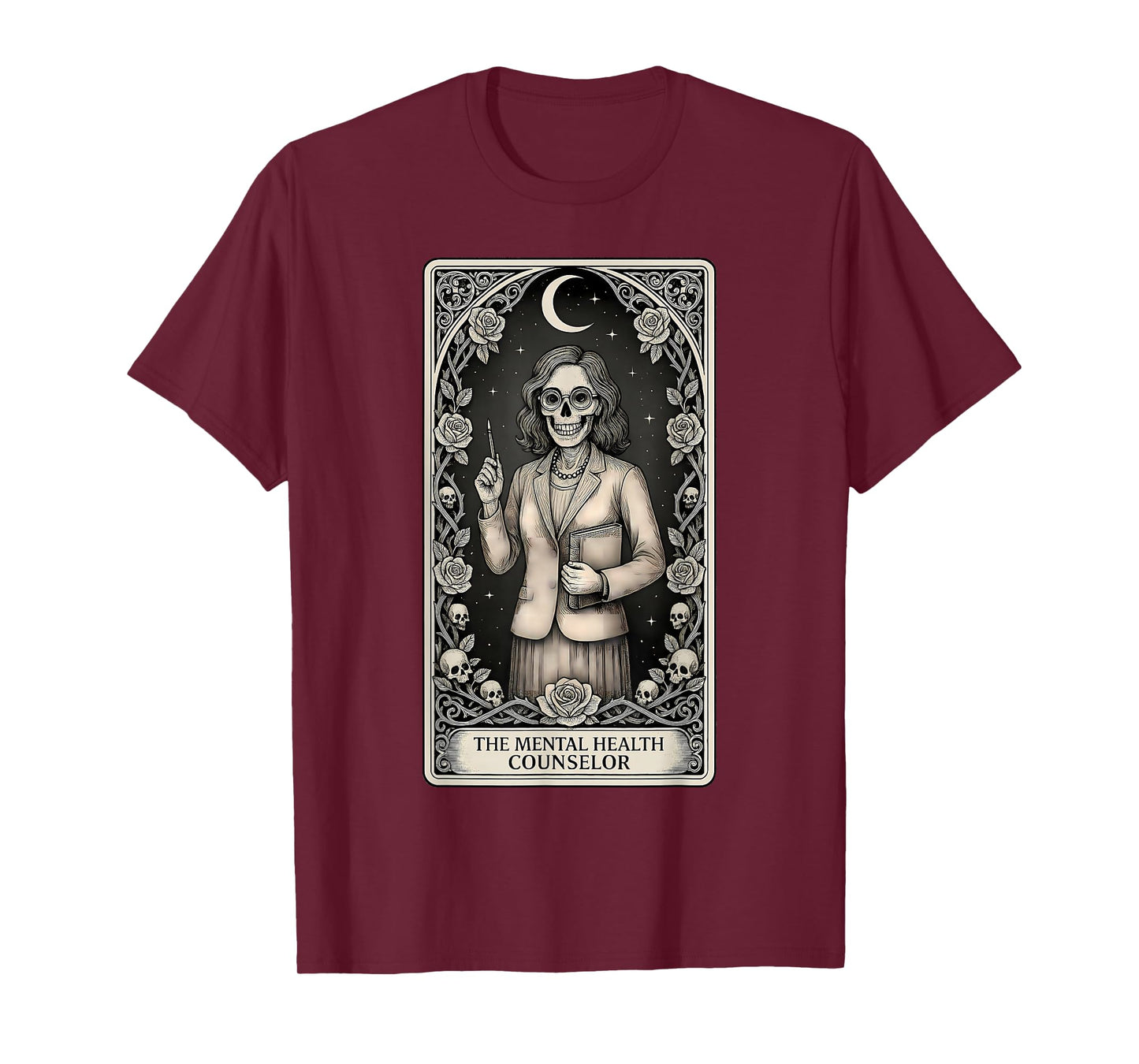 The Mental Health Counselor Skeleton Tarot Card T-Shirt