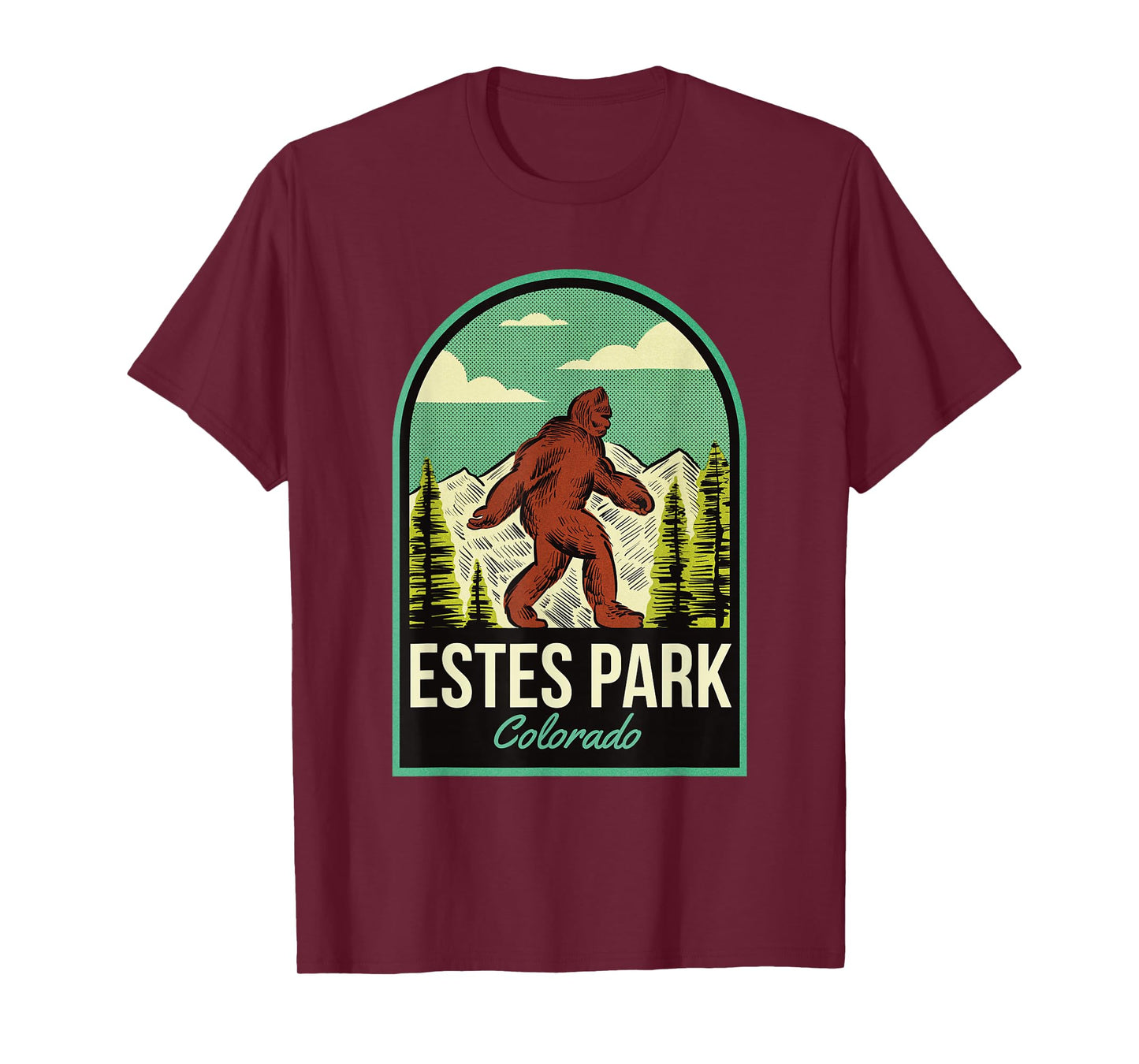 Estes Park CO Vintage Bigfoot Travel T-Shirt