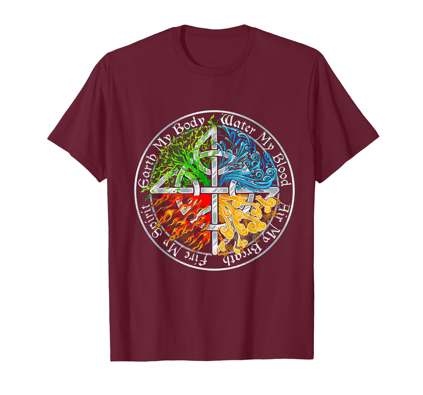 Viking Tree, Earth My Body Water My Blood, Air My Breath T-Shirt
