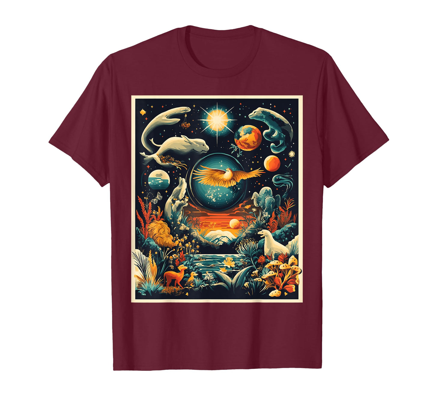 Whimsical Fantasy Nature Scene Art T-Shirt