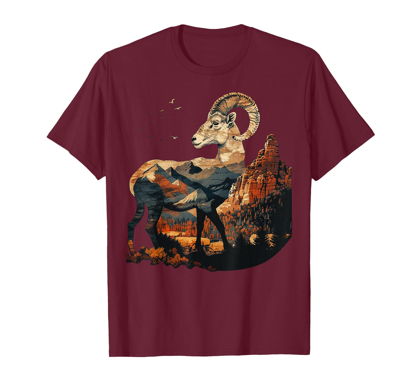 Mountains, rocky terrain Bighorn Sheep T-Shirt