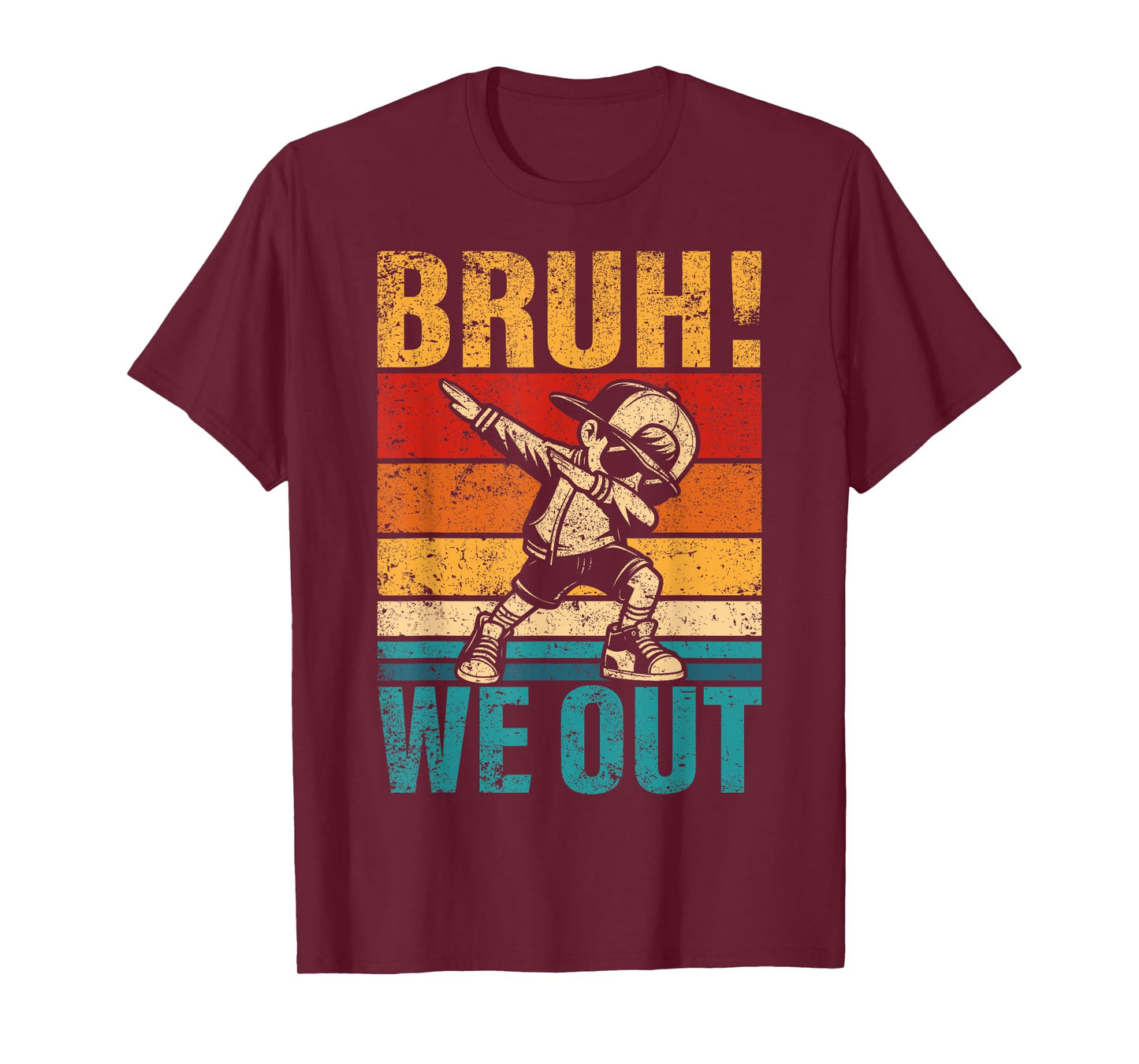 Last Day Of School Dabbing Boy Bruh We Out Student Squad T-Shirt