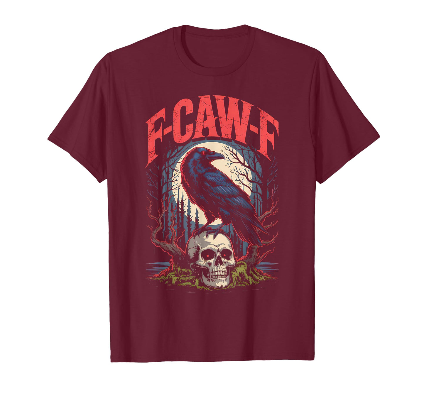 Funny F-Caw-F Black Crow Sound Meme Humor T-Shirt
