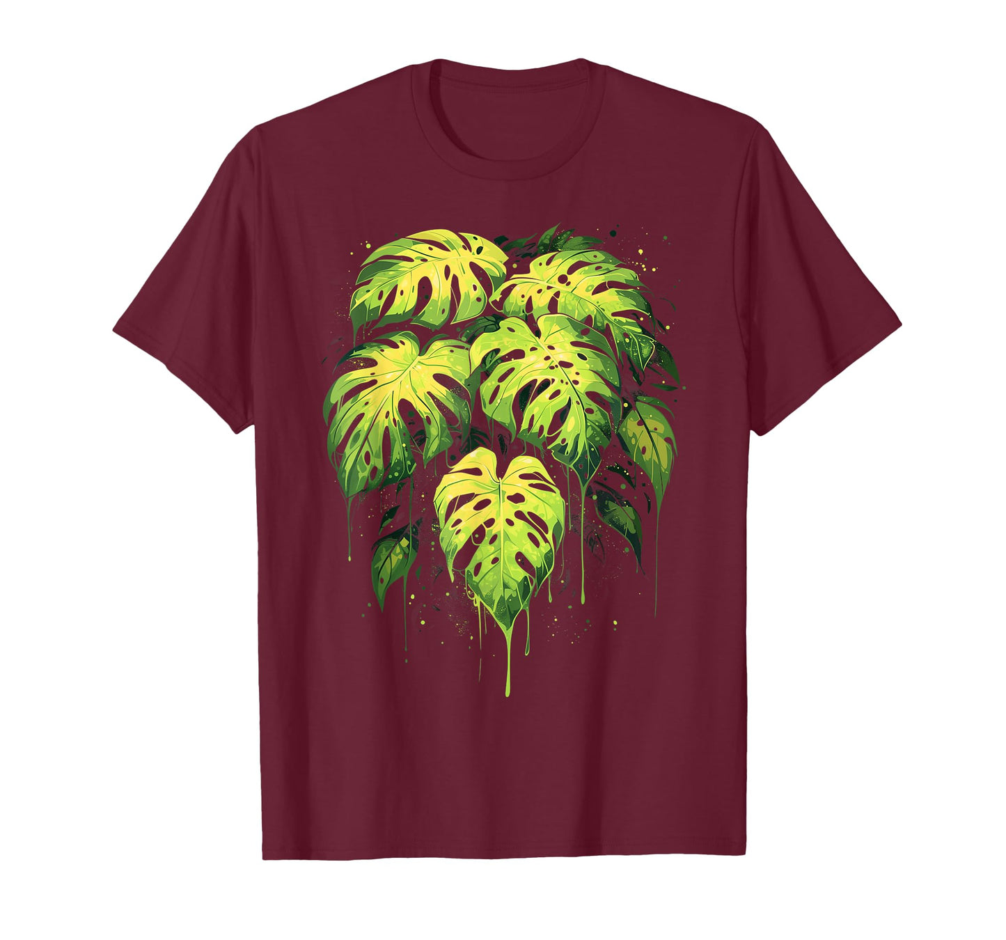 Monstera Deliciosa Plant Lover Lady Daddy Botanical T-Shirt