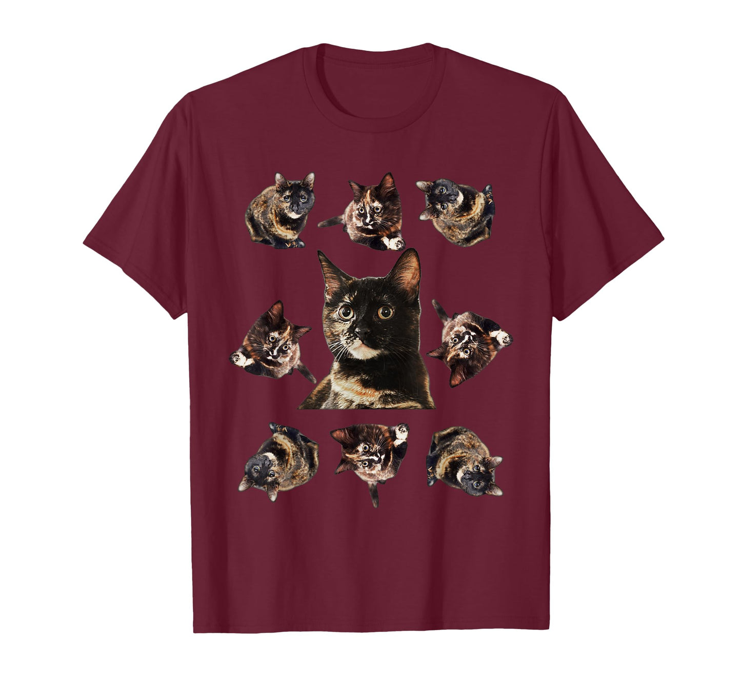 Tortie Cat Tortoiseshell Overload Multi Cat T-Shirt