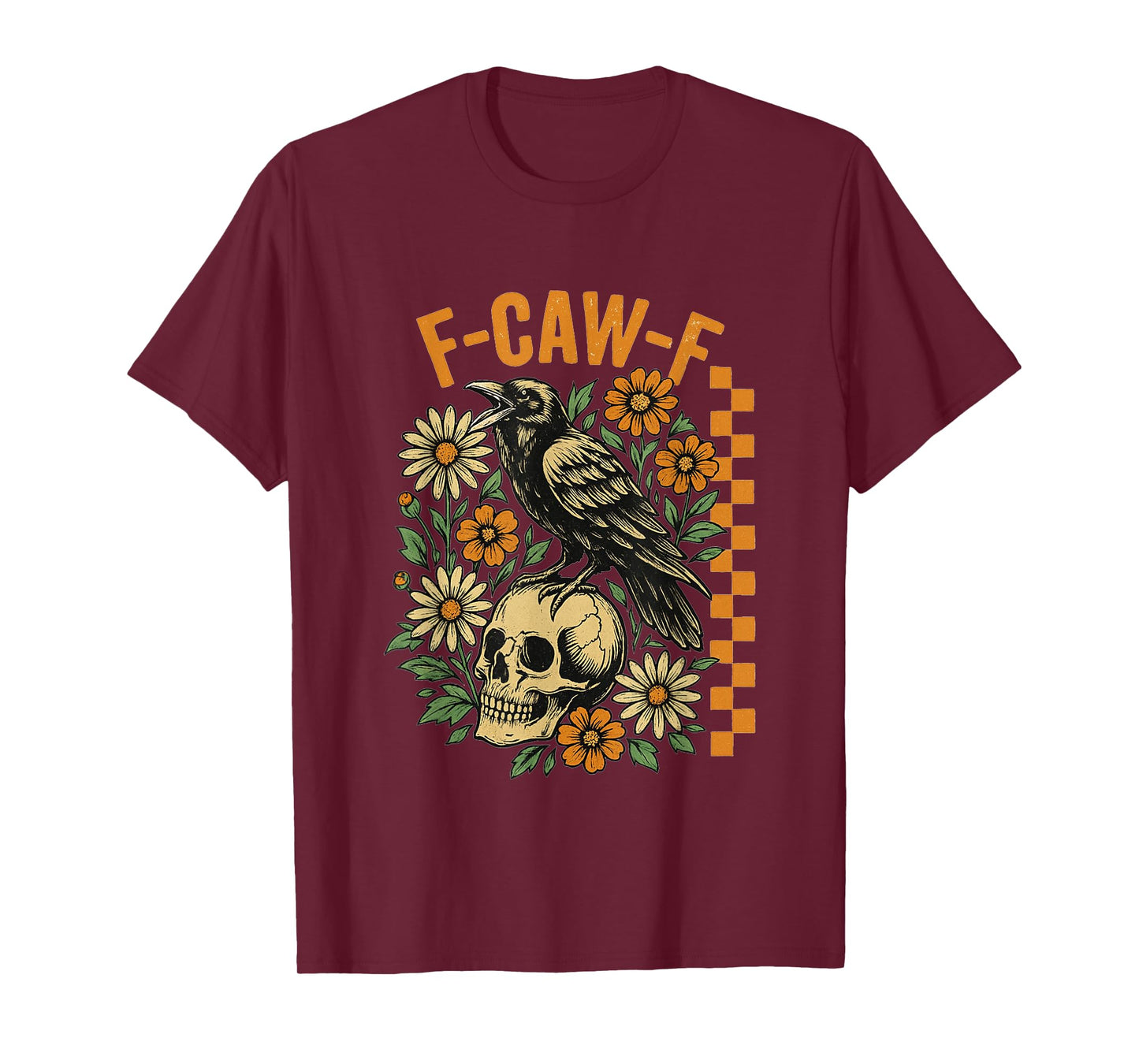 F-Caw-F Humor Raven Meme Black Crow Bird Inappropriate Joke T-Shirt