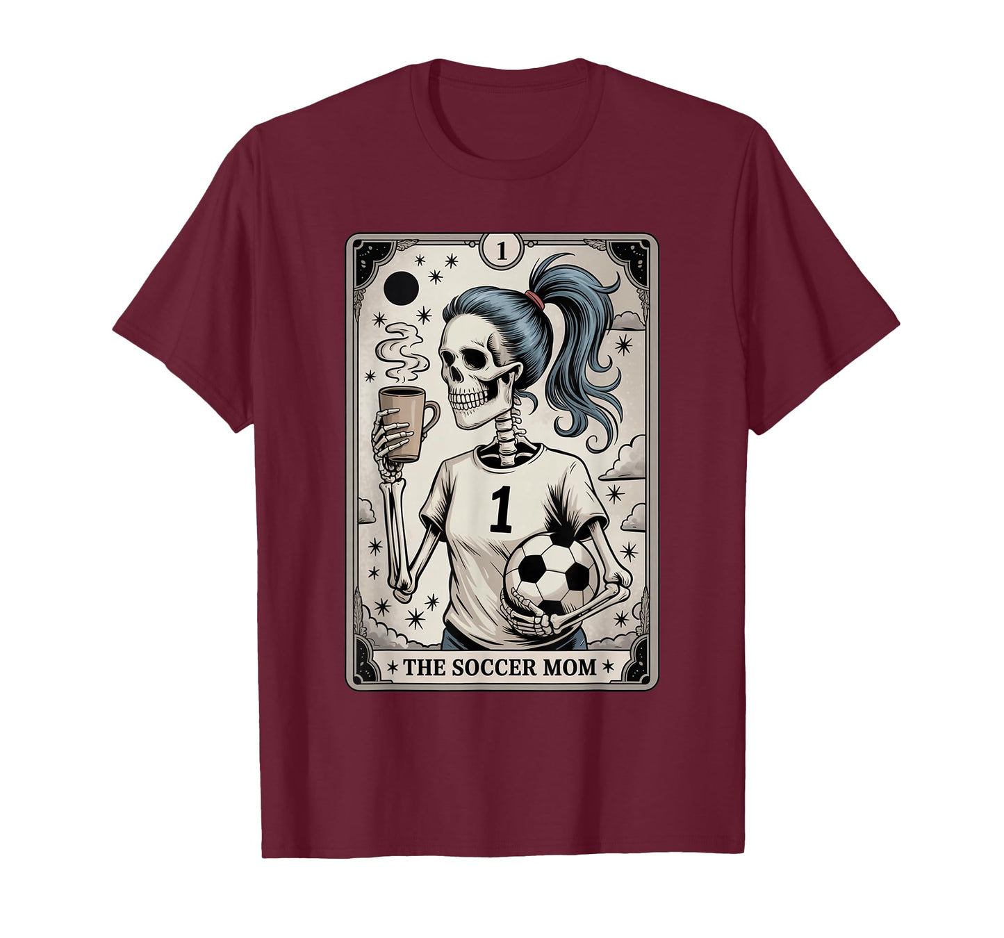 Soccer Mom Tarot Card, Vintage Halloween Soccer Mama T-Shirt