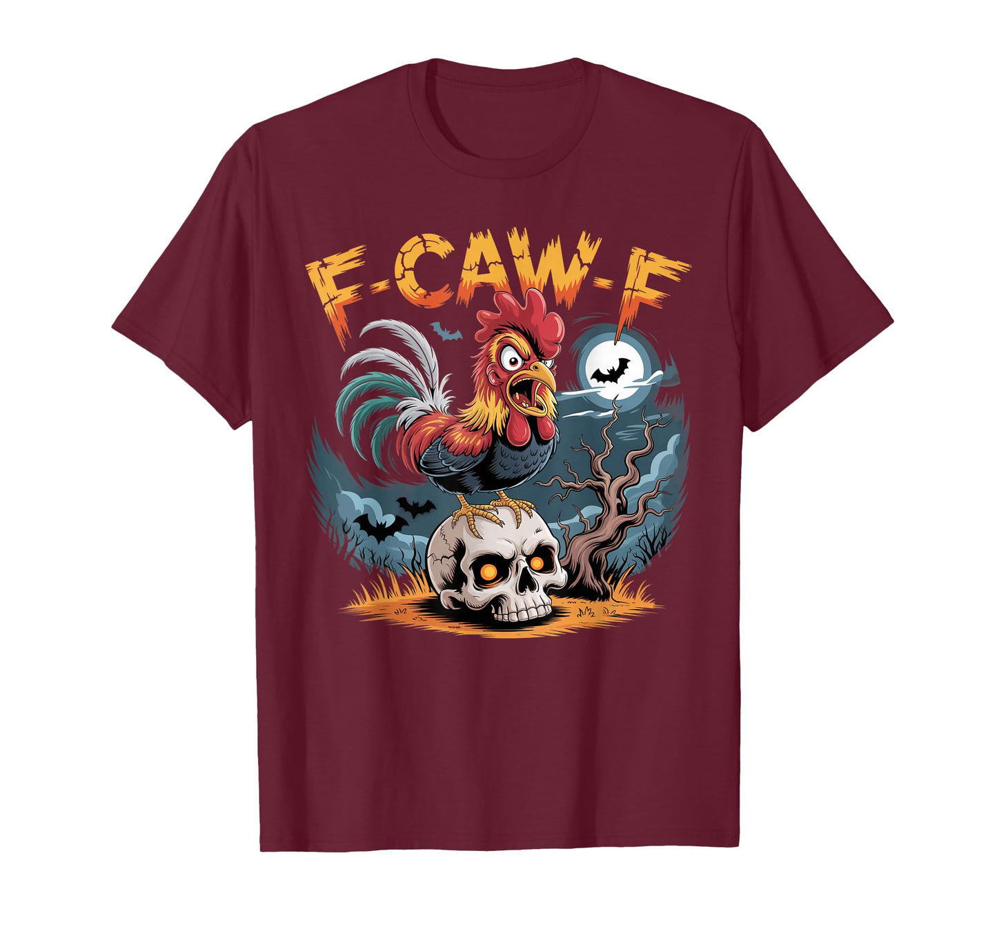 F-Caw-F Funny Chicken Halloween Rooster Meme T-Shirt
