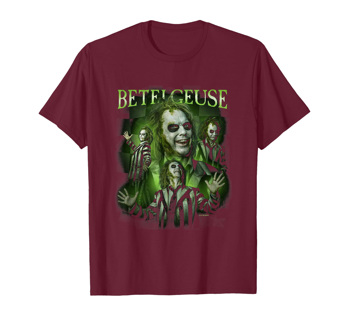Beetlejuice Beetlejuice Betelgeuse Many Poses Collage Retro T-Shirt