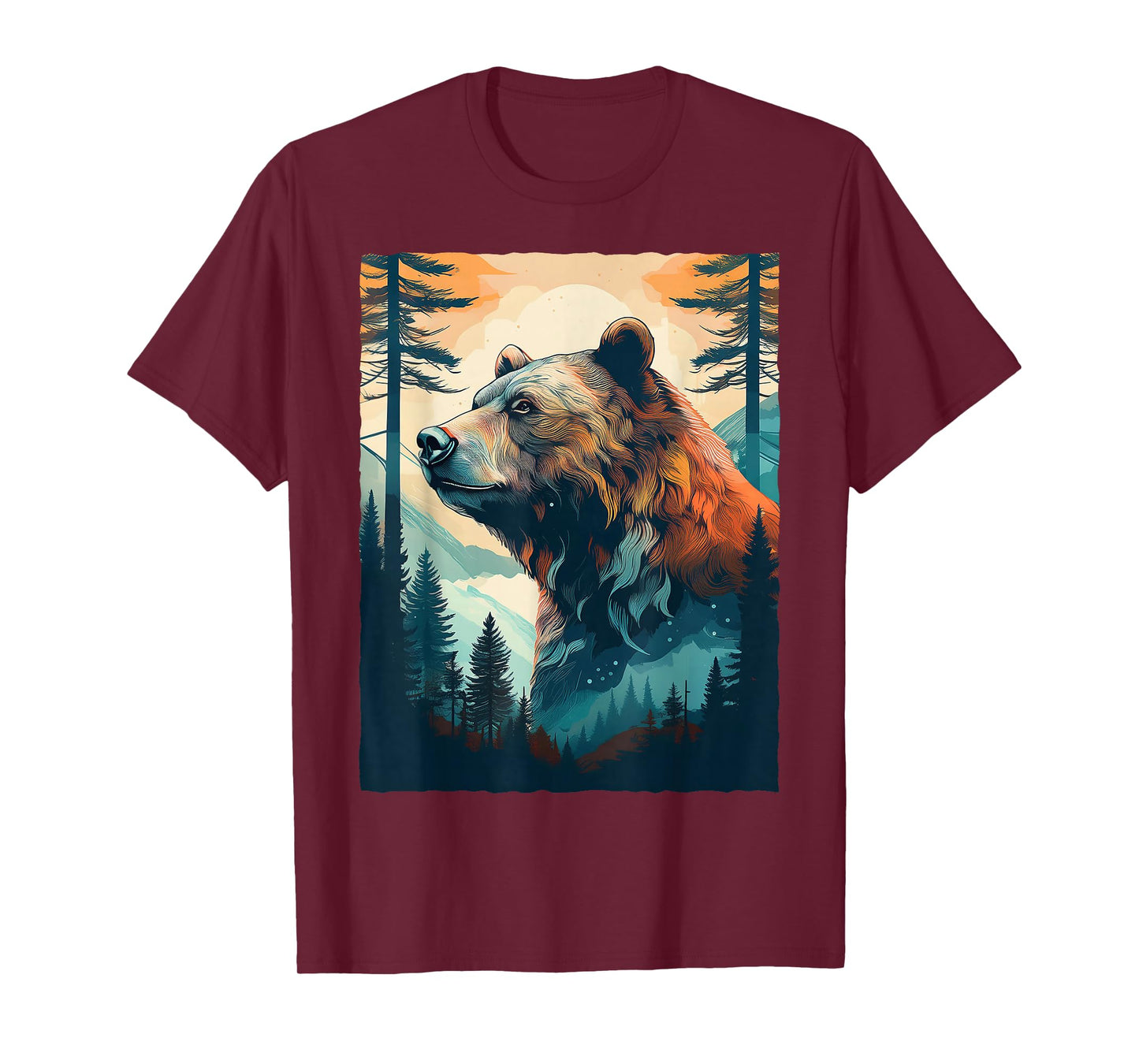 Bear and Forest Nature T-Shirt