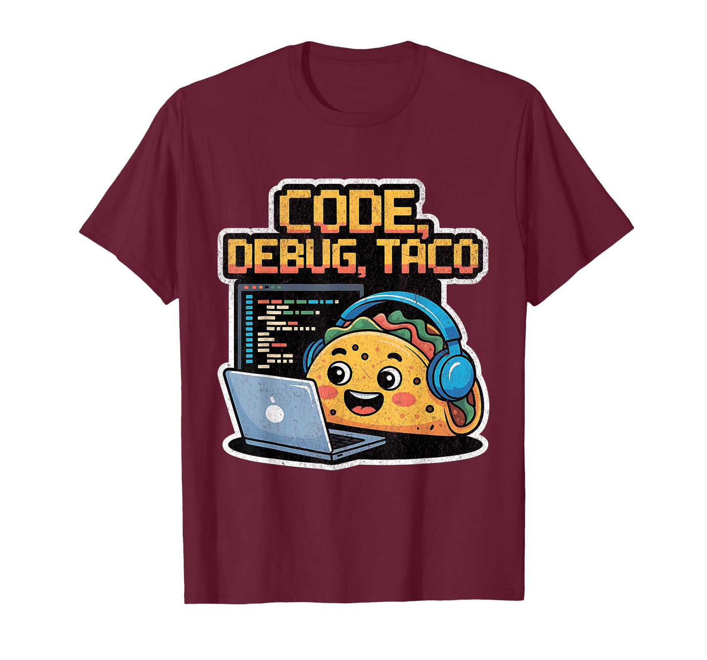 Code, Debug, Taco – Taco Programmer Design for National Taco T-Shirt