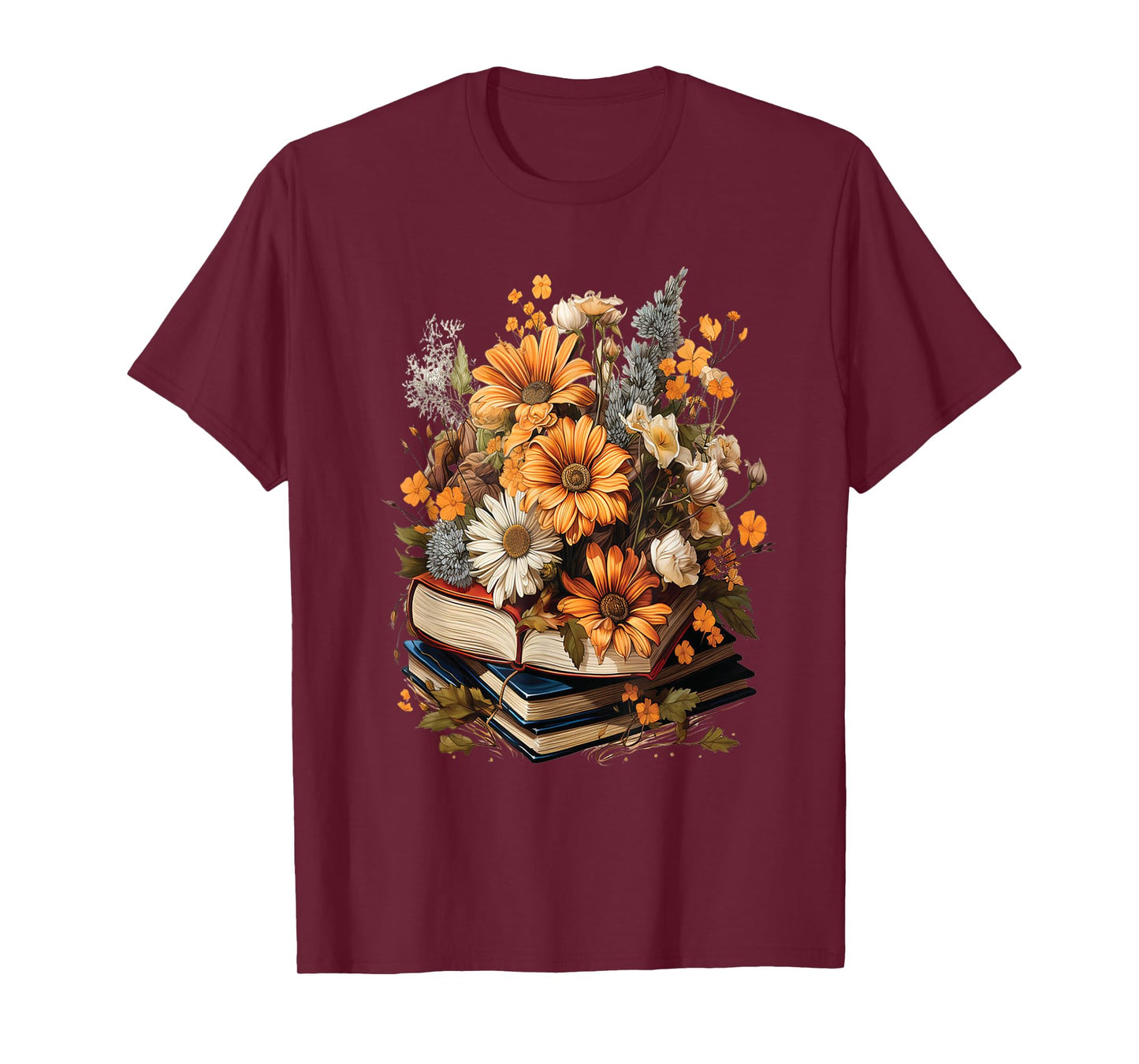 Floral Cute Graphic: Women's Vintage Wildflower Design T-Shirt
