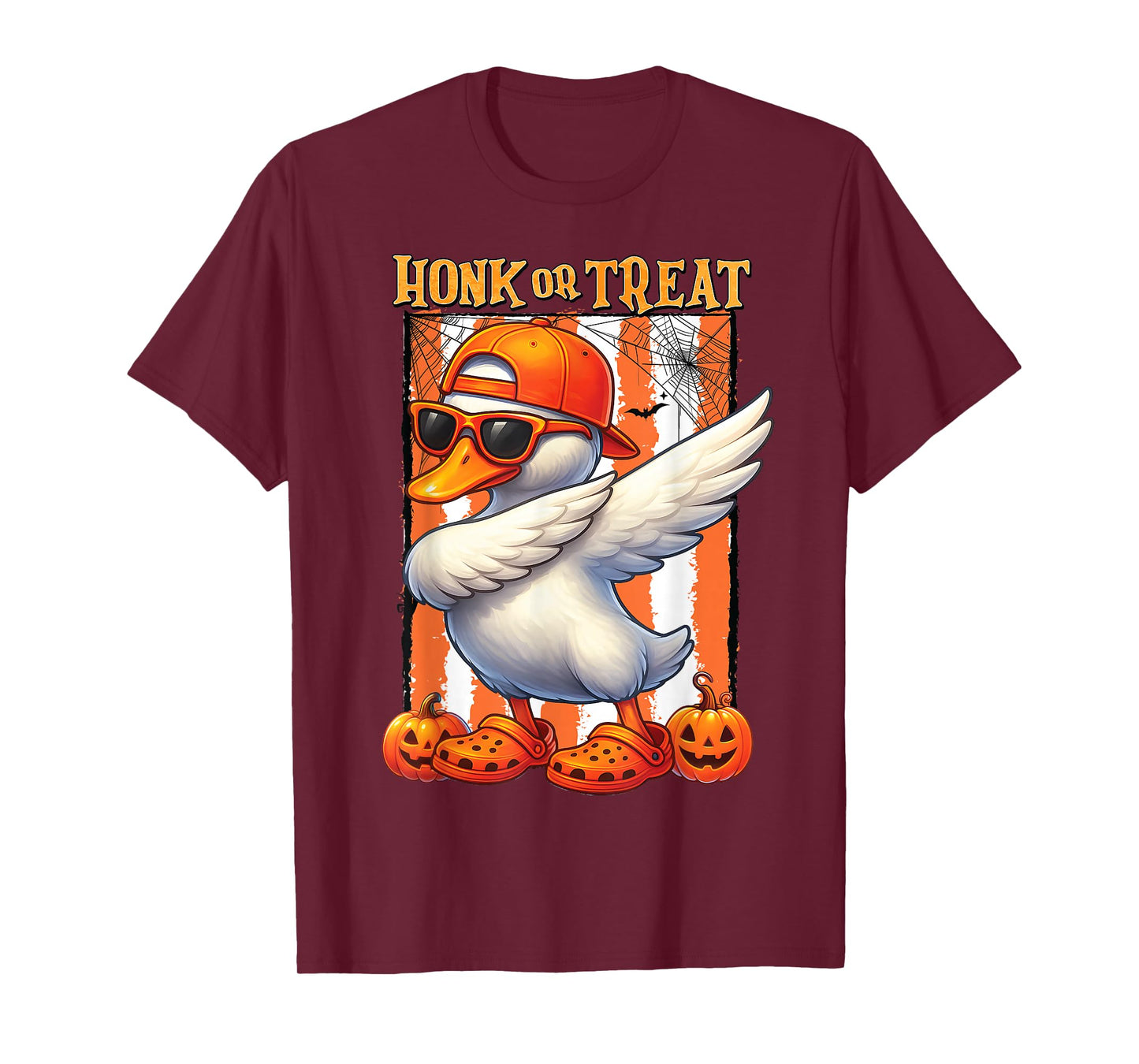 Honk Or Treat Funny Spooky Goose Halloween Costume Kids Boys T-Shirt