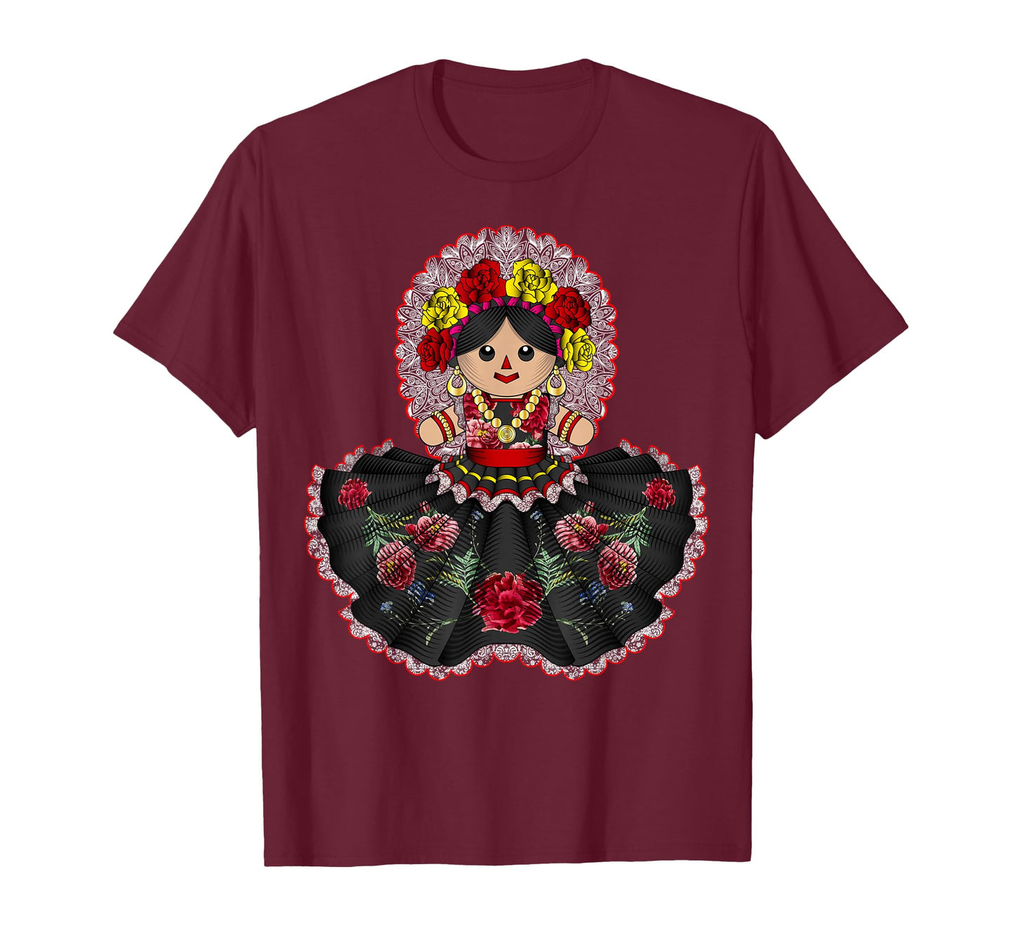 Muñecas Mazahua María tradicionales Amealco Muñeca tzotzil. T-Shirt