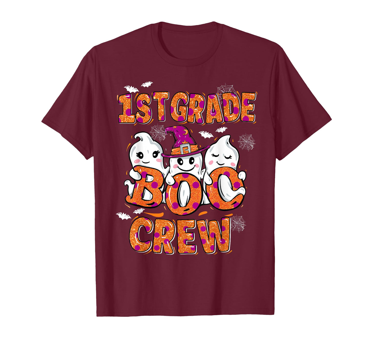 Retro 1st grade boo crew First Grade Kids Halloween Costume T-Shirt