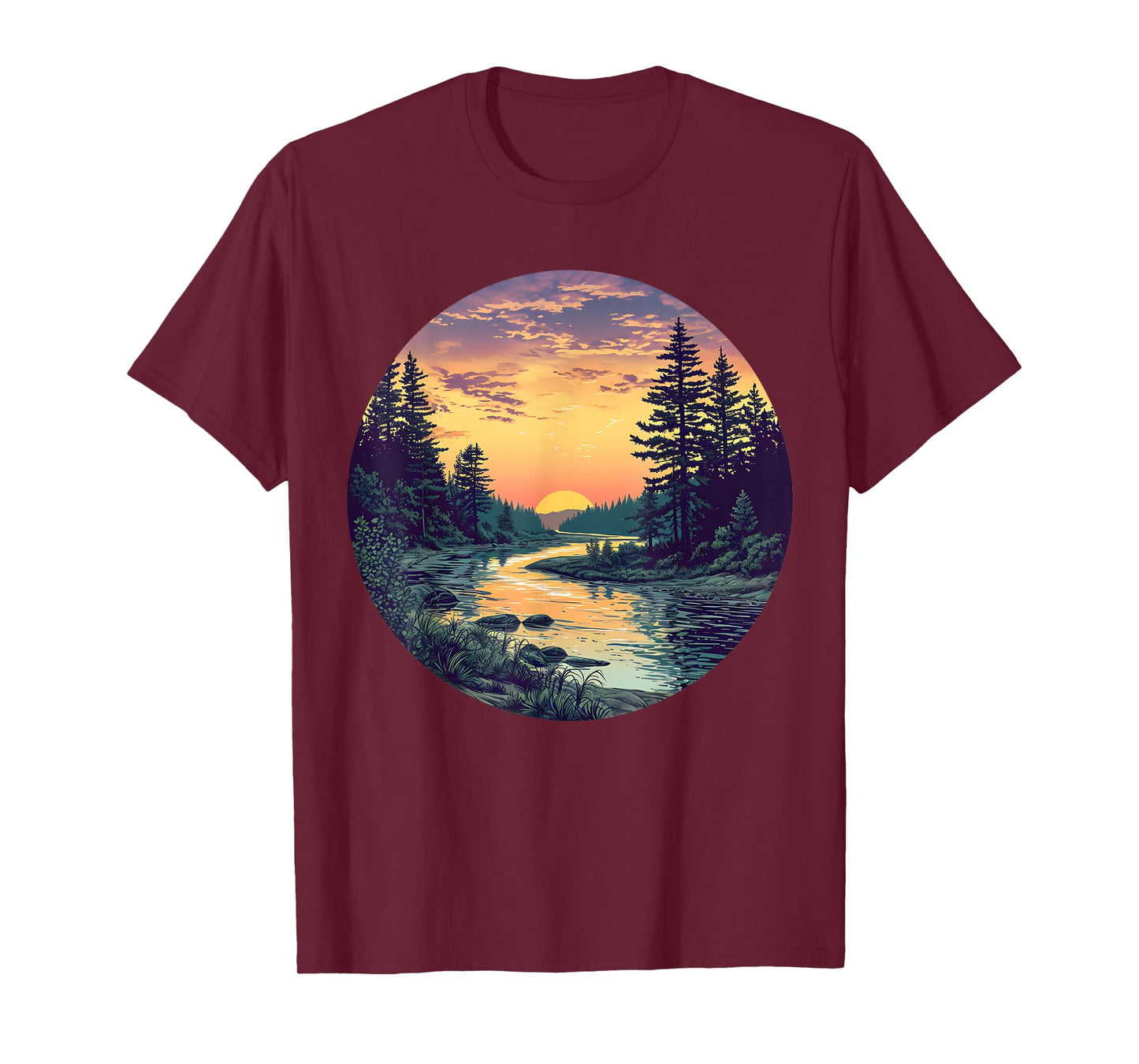 River Flow Harmony for Men and Women T-Shirt