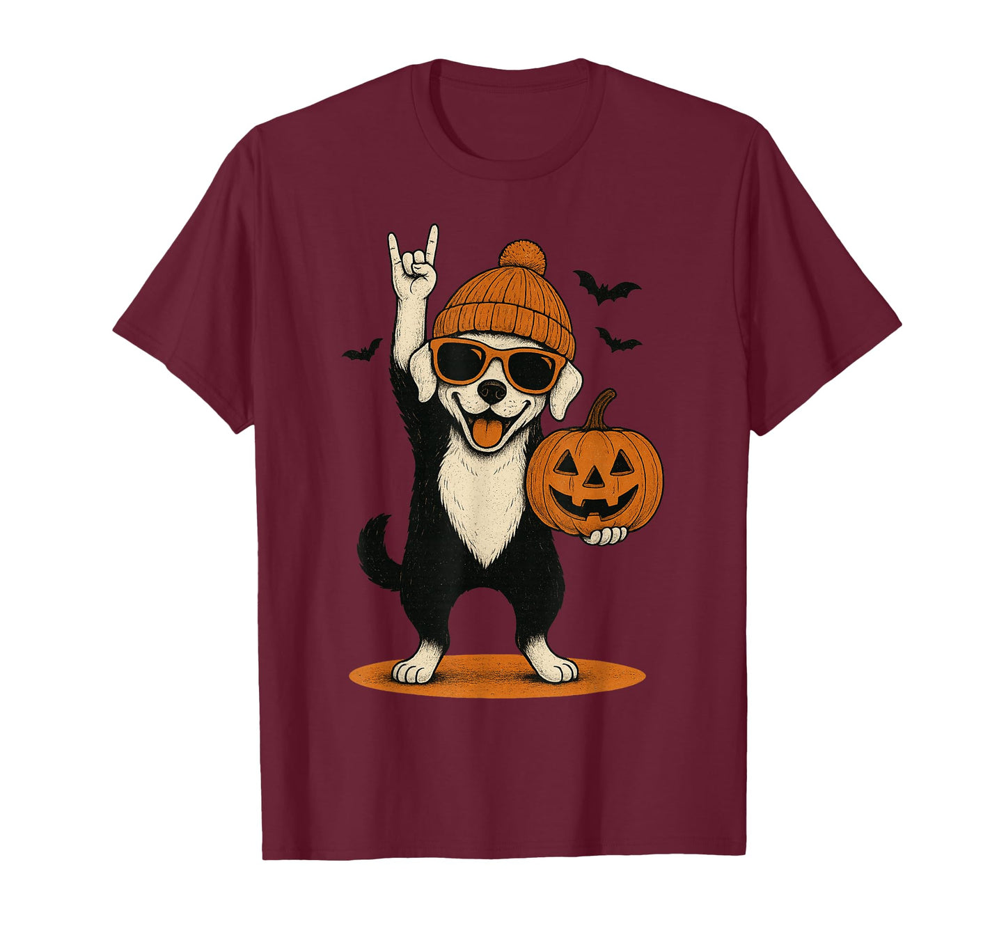 Cute Dog Men Women Kids Halloween Pets Pumpkin Funny Dogs T-Shirt