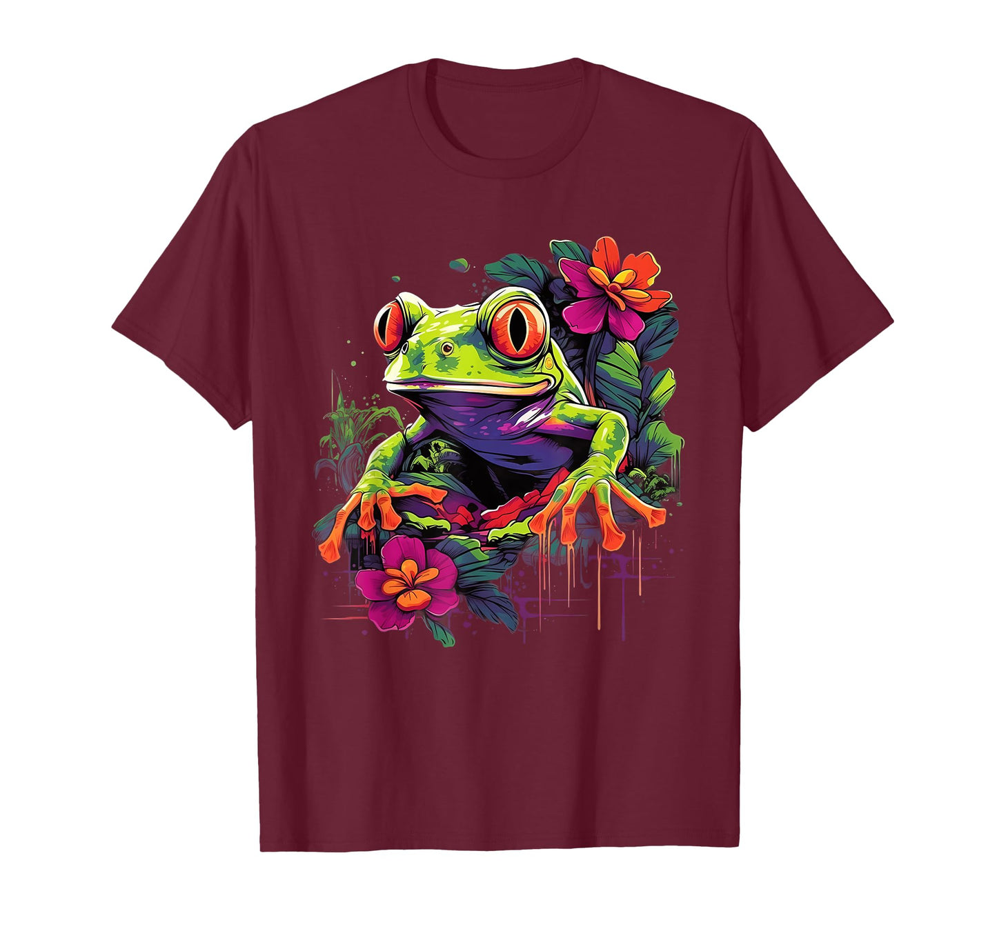 Retro Style Red-Eyed Tree Frog T-Shirt