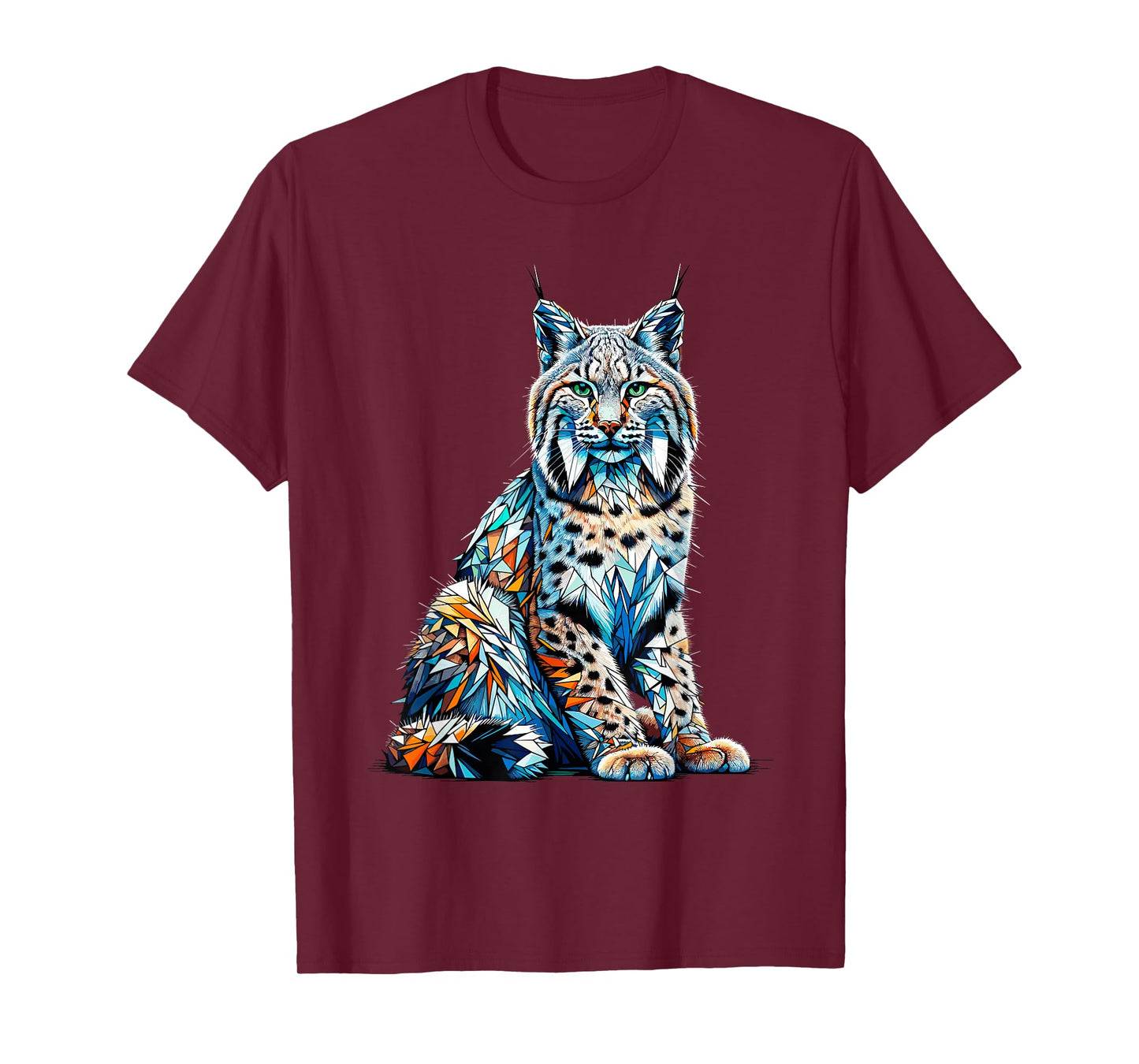 Polygon Art Bobcat Lynx Bobcats Wildcat T-Shirt