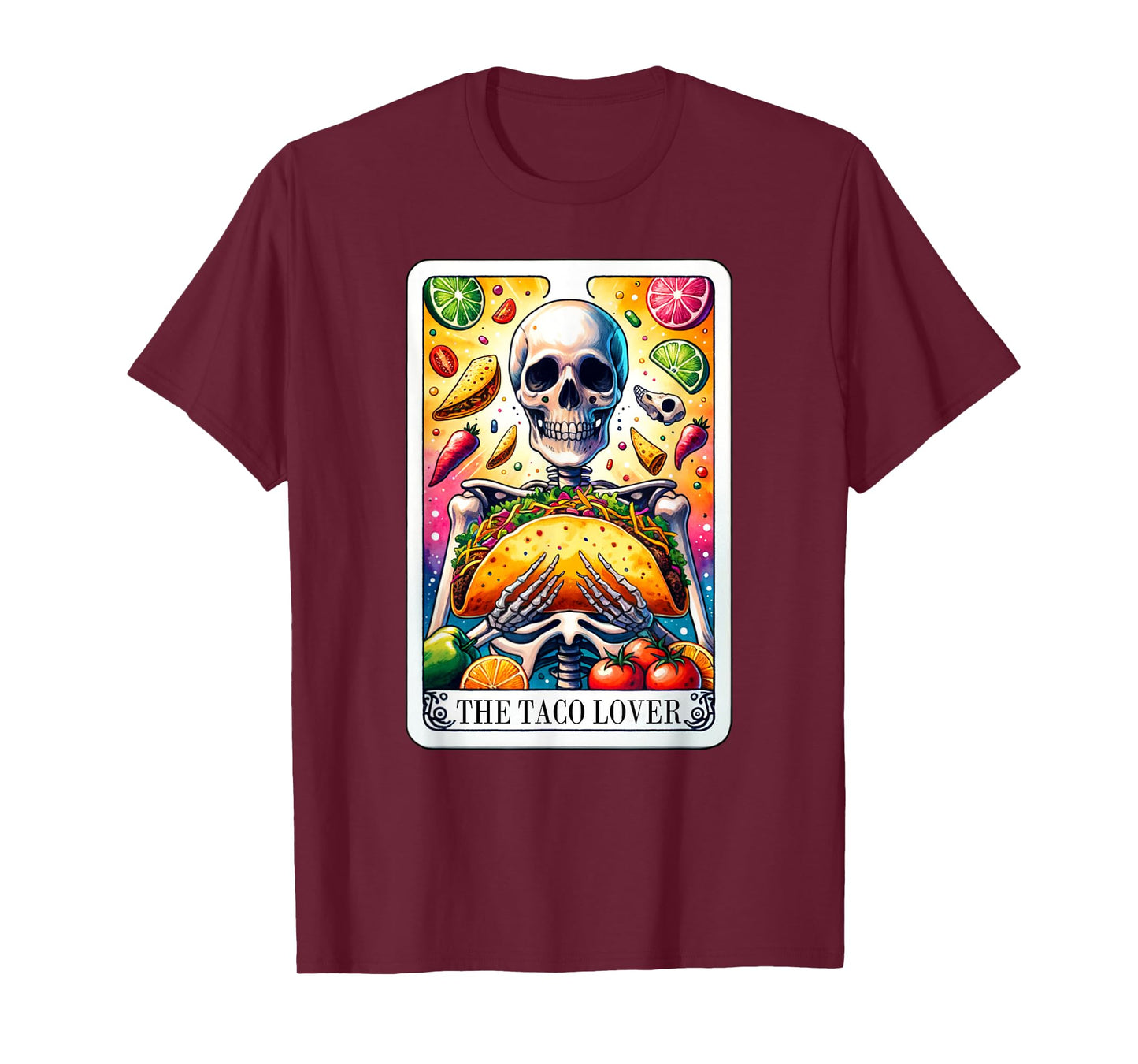 The Taco Lover Tarot Card Taco Tuesday Cinco de Mayo T-Shirt