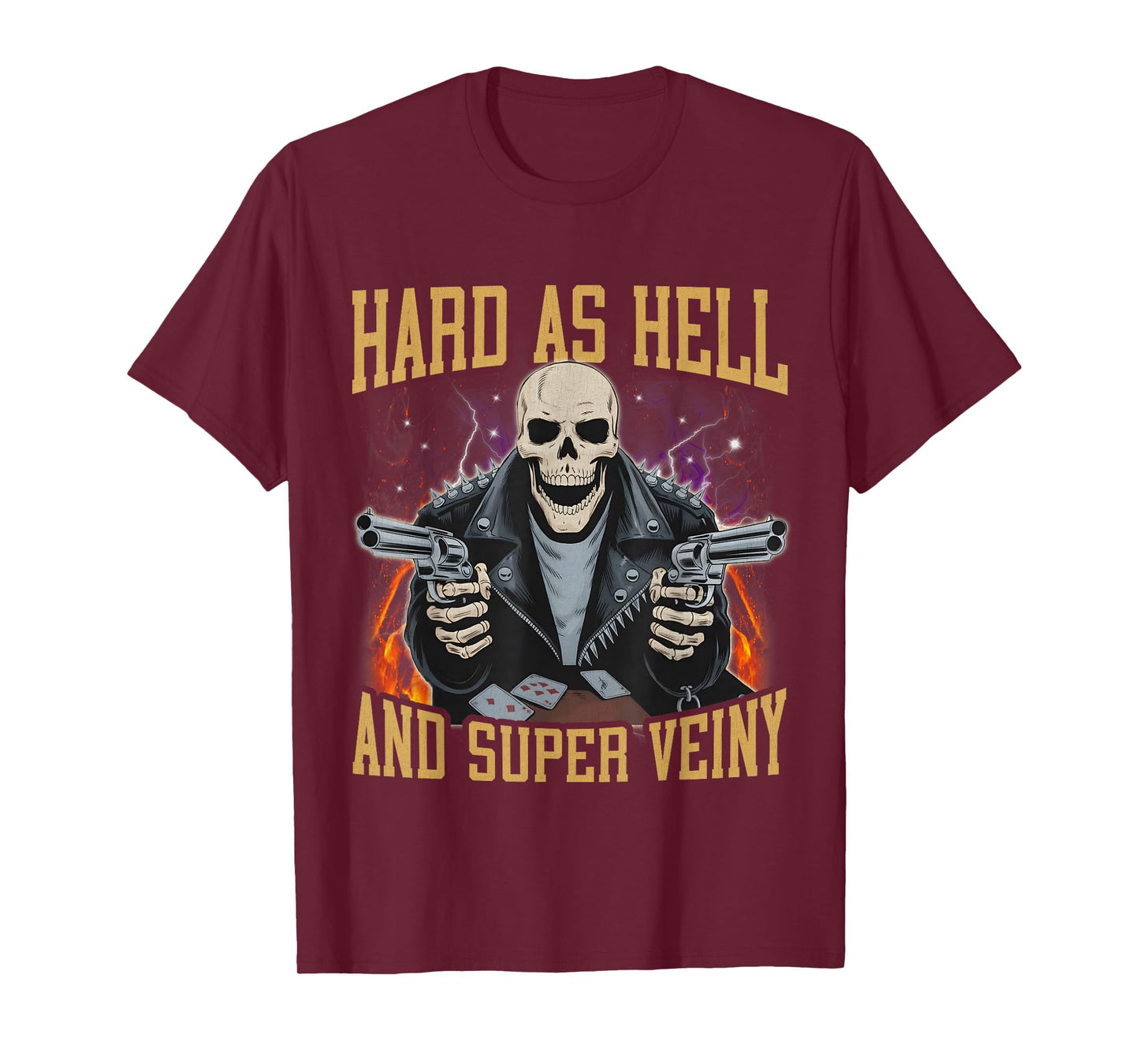 Hard As Hell and Super Veiny Funny Hard Dank Meme Bootleg T-Shirt