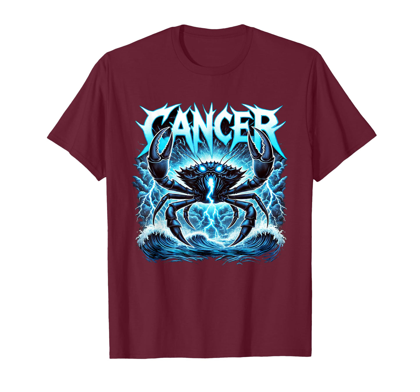 Cancer Heavy Metal Zodiac T-Shirt