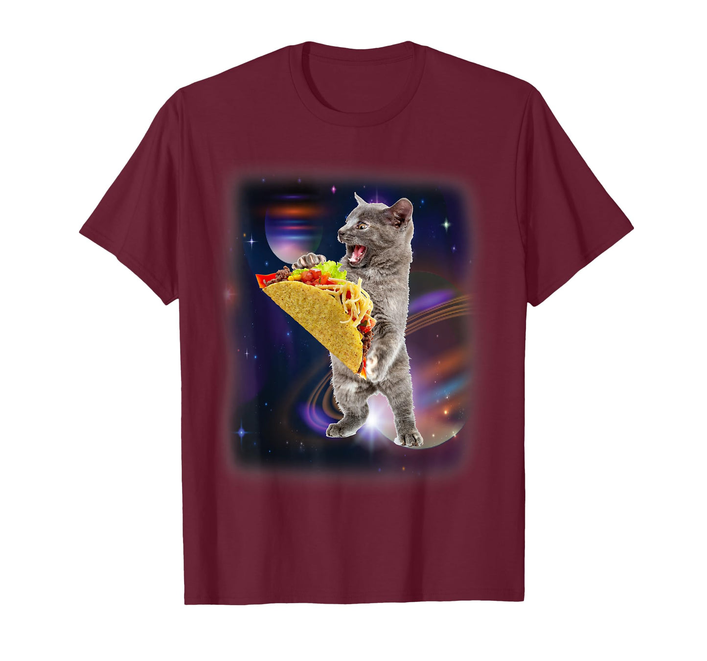 Cat Taco In Space Funny T-shirt For Cat And Taco Lovers T-Shirt for Men Women Kids