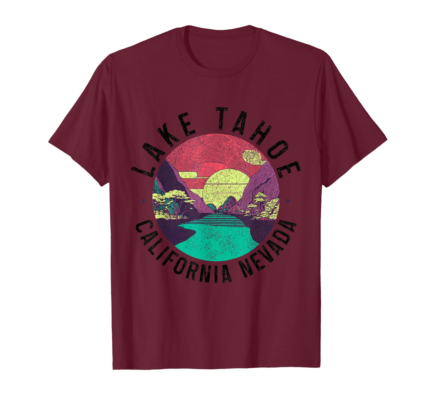 Lake Tahoe California Nevada Nature Lover Souvenir Vintage T-Shirt