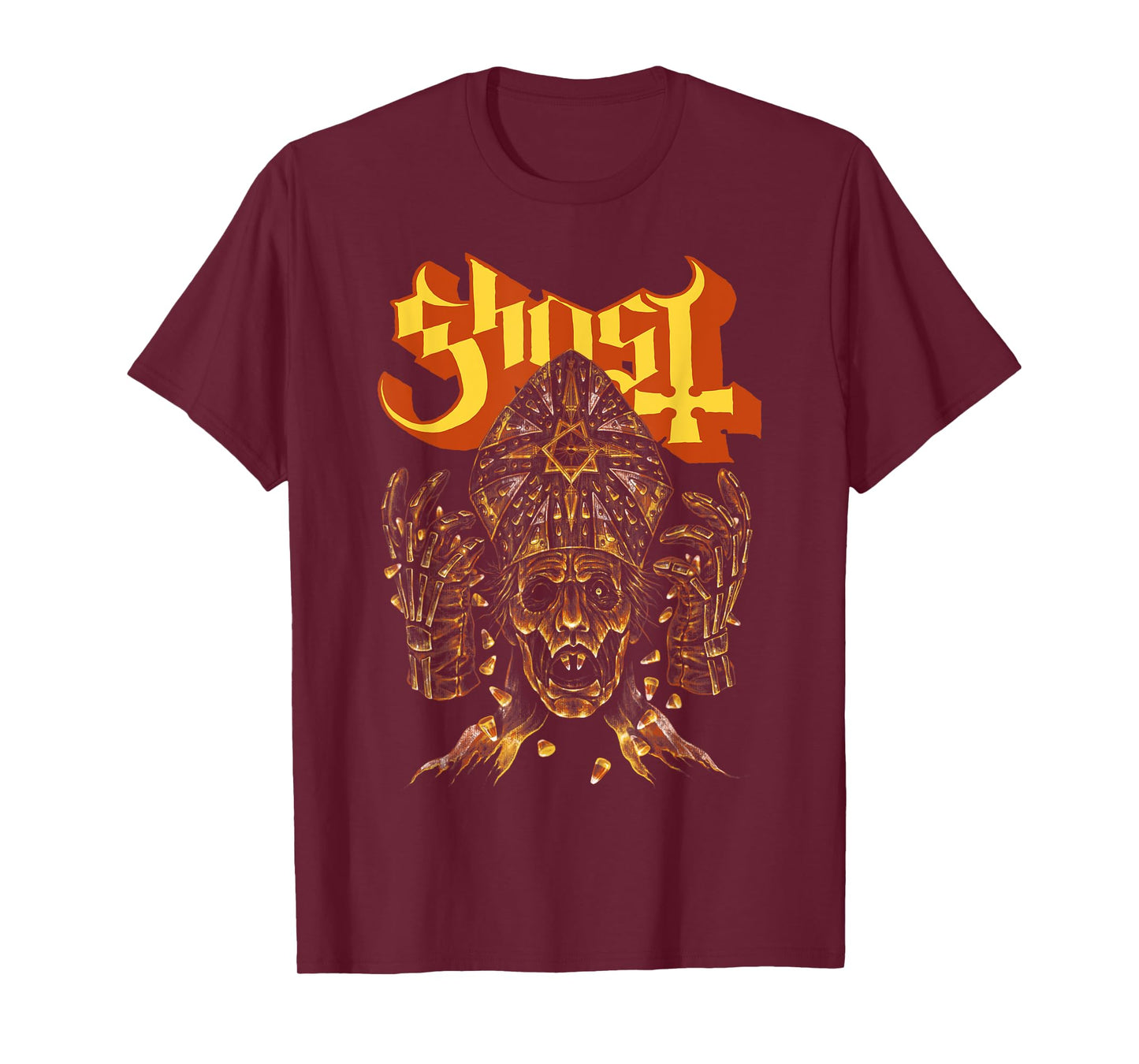Ghost – Candy Corn Papa 4 Halloween T-Shirt