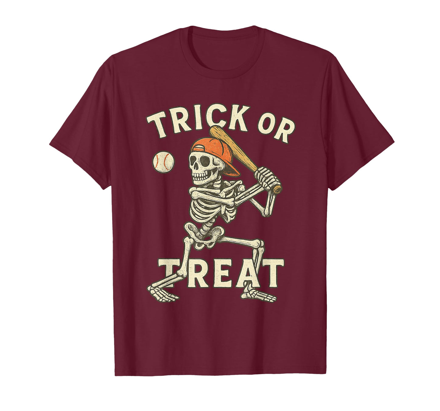 Skeleton Baseball Halloween Costume Funny Men Boys Kids Tee T-Shirt