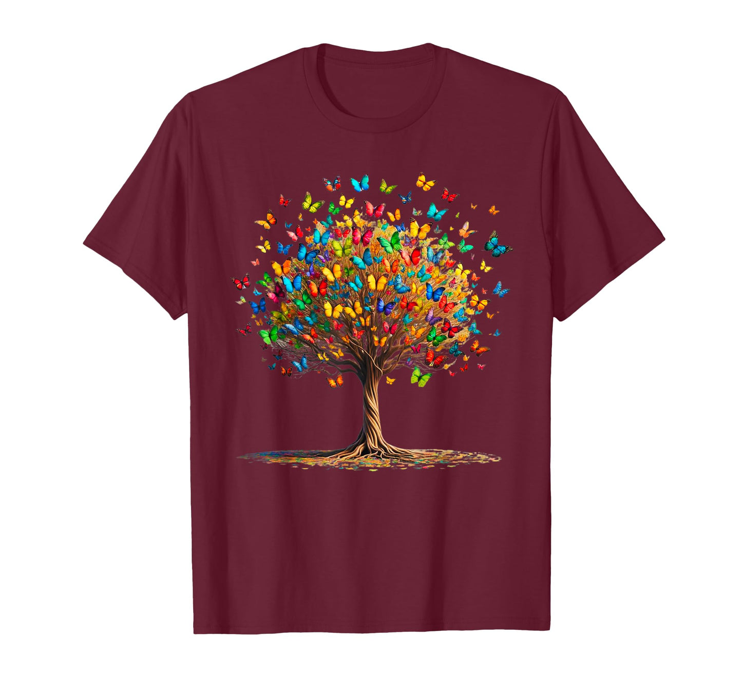 Butterflies Tree Nature Butterfly Lover Lepidopterist T-Shirt