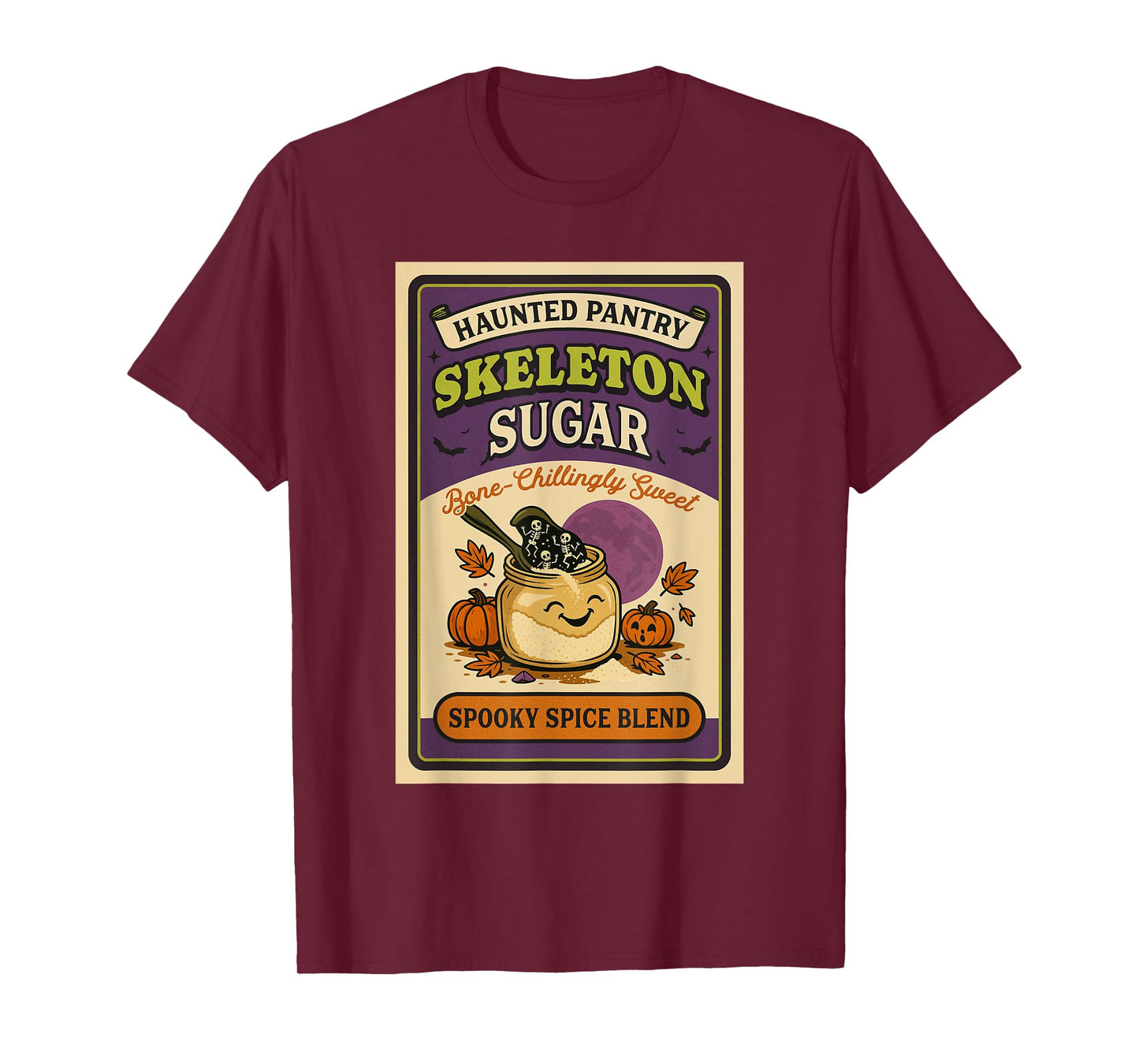Halloween Spice Condiment Costume Skeleton Sugar Matching T-Shirt
