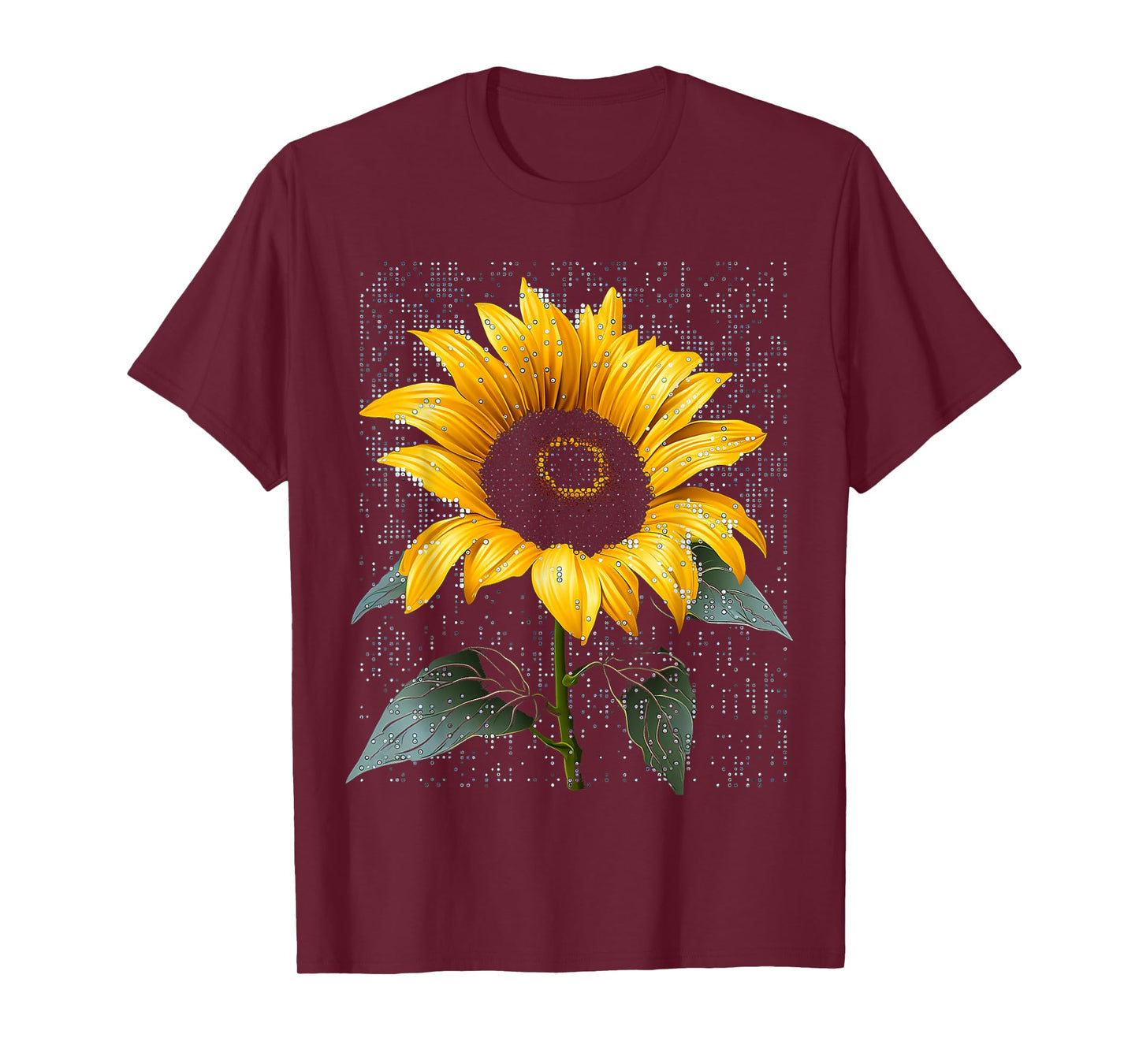 Sunflower Nature Motif Art Graphic Sunflower T-Shirt