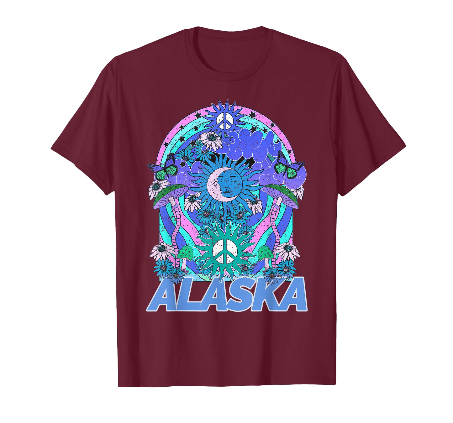 Alaska Retro Vintage Mountains & Outdoors Wilderness State T-Shirt